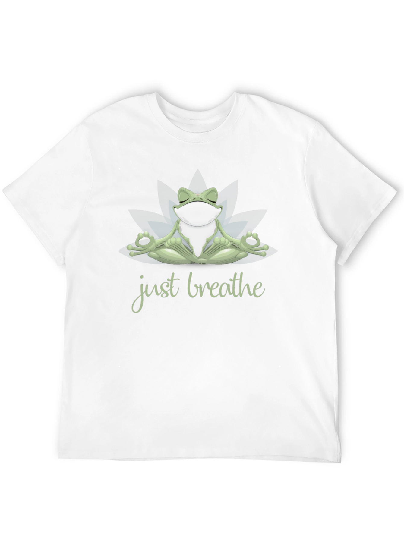 Meditating Frog T-Shirt - Just Breathe