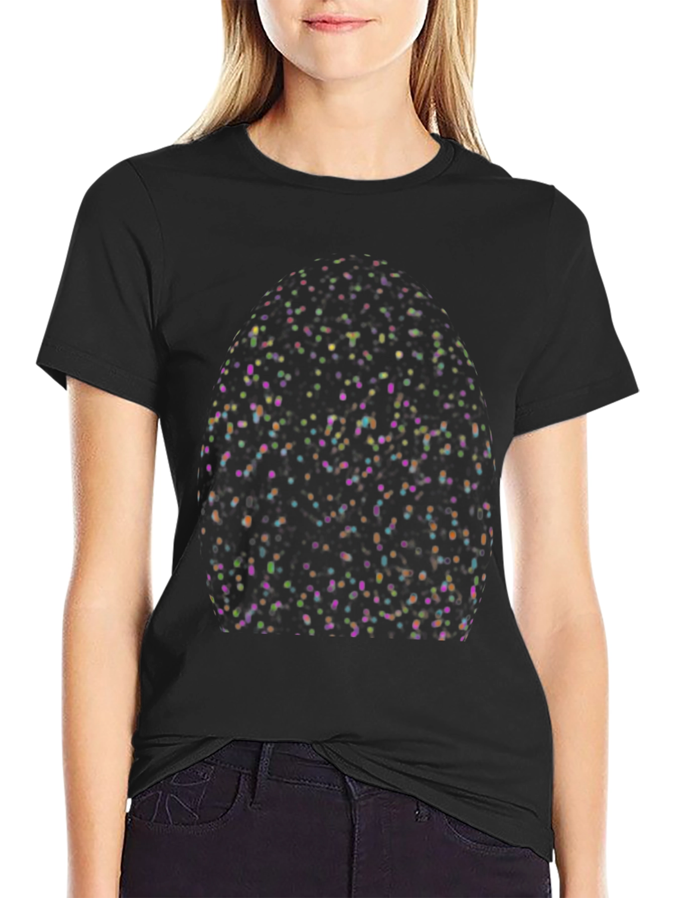 Speckled Egg Graphic Print Crew Neck T-Shirt