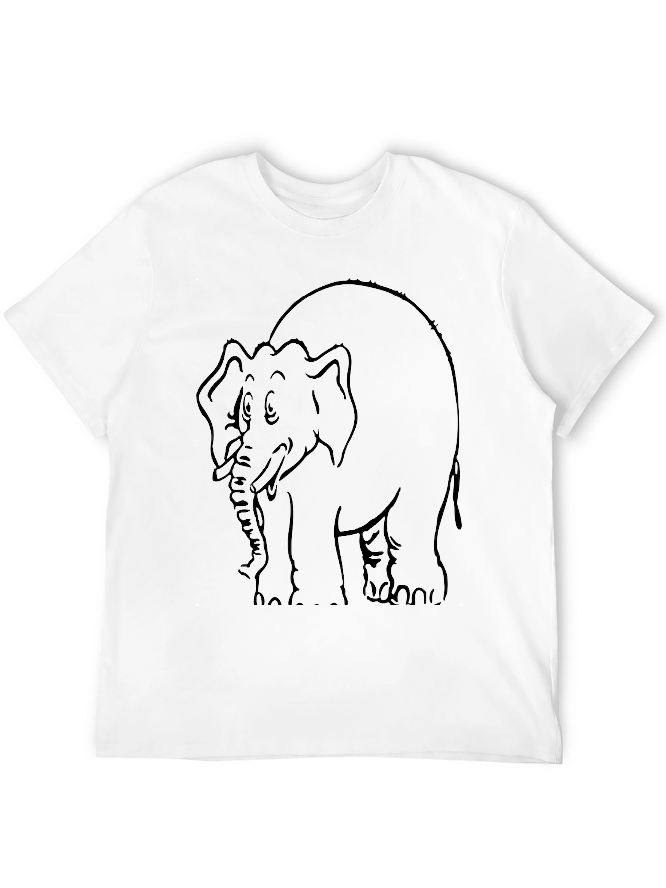 Elephant Graphic Black T-Shirt