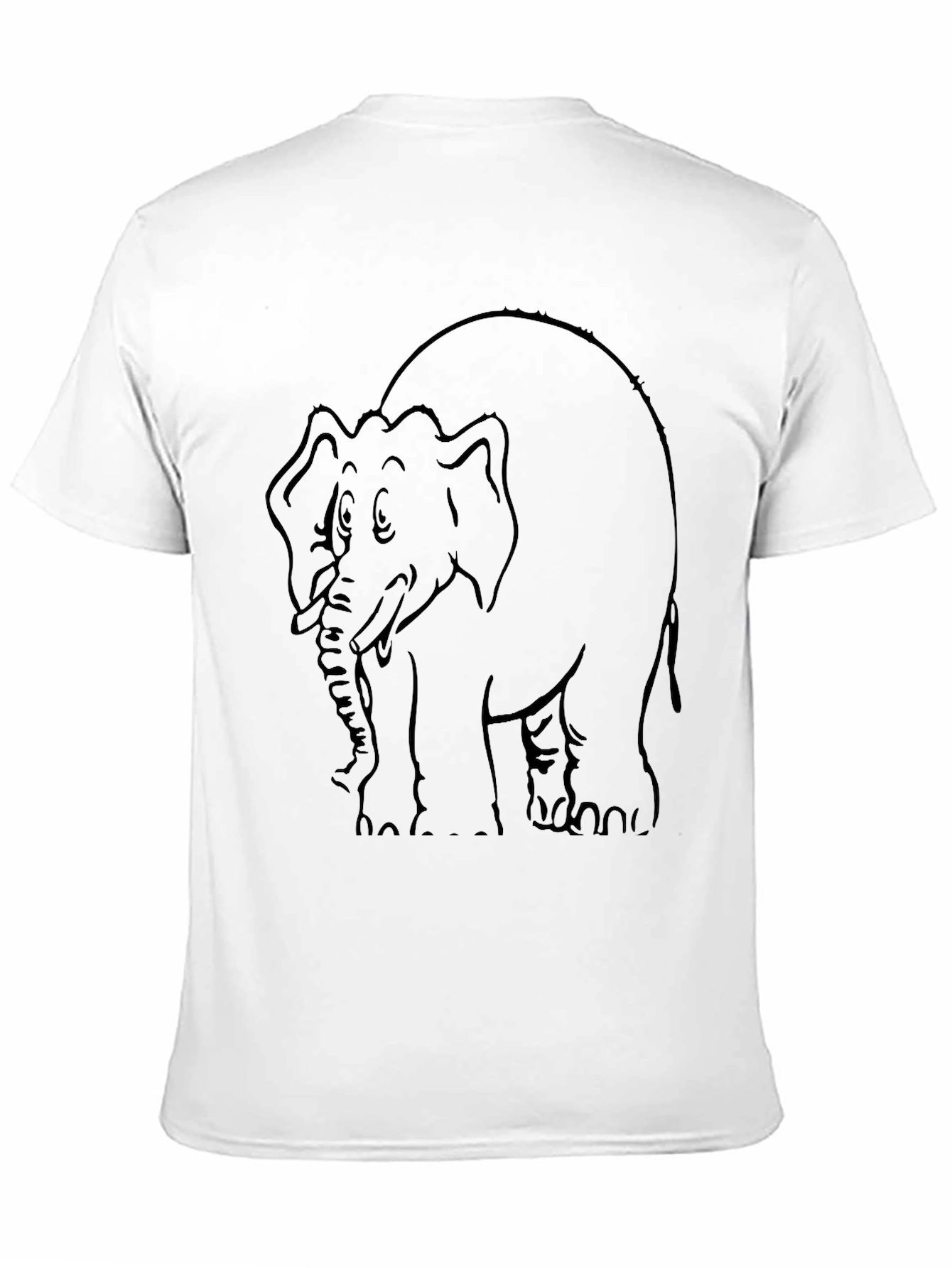 Elephant Graphic Black T-Shirt
