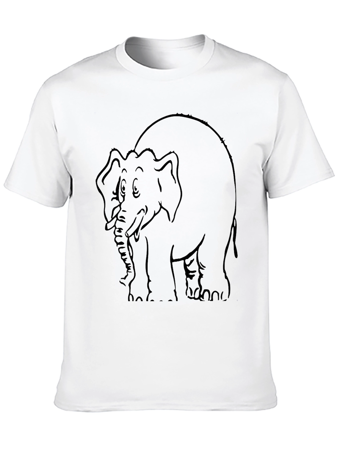 Elephant Graphic Black T-Shirt