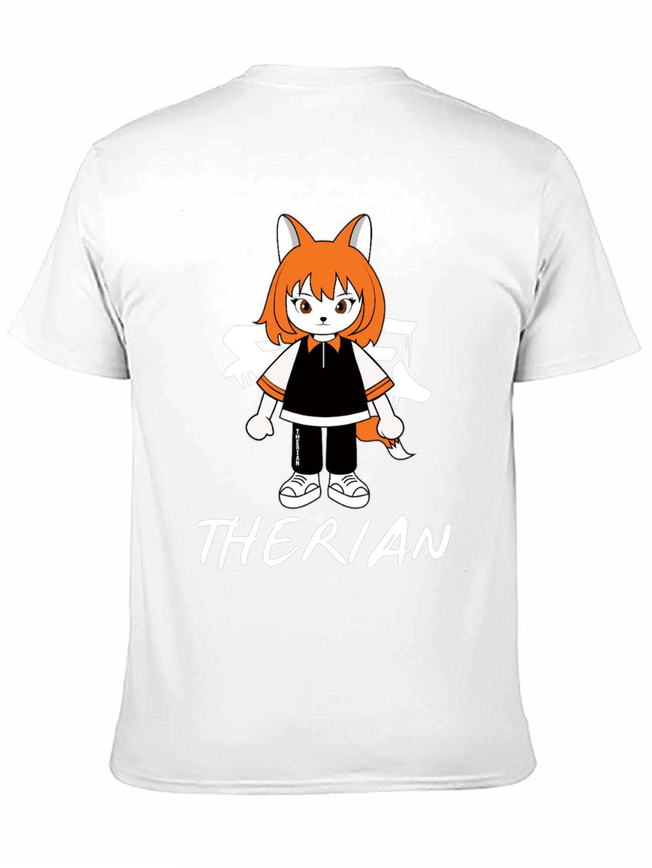 Therian Anime Style T-Shirt - Black