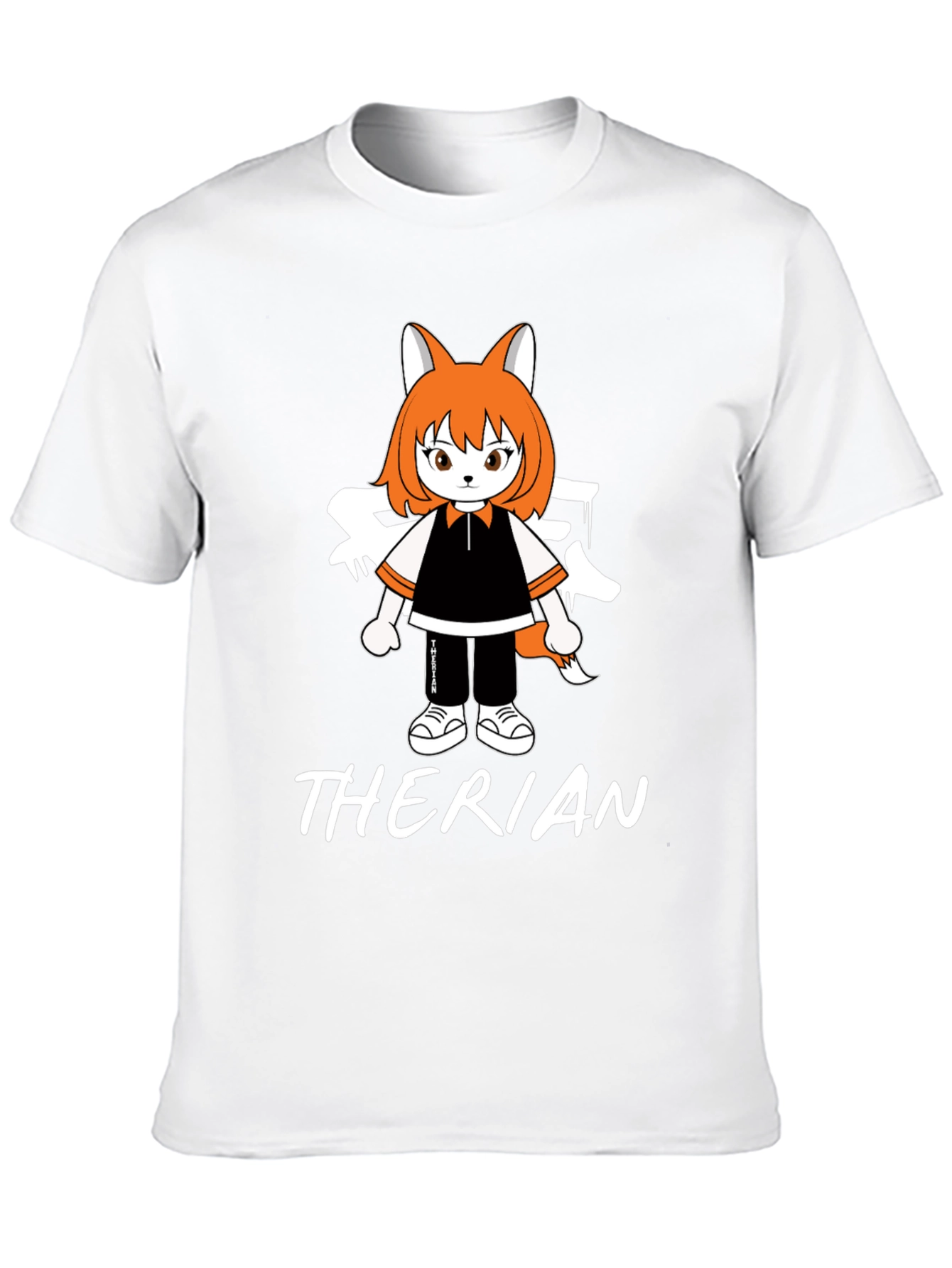 Therian Anime Style T-Shirt - Black