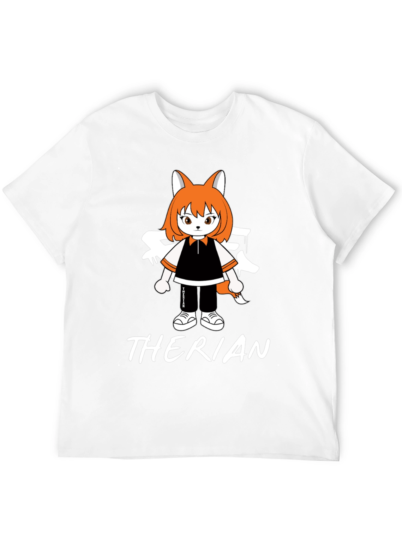 Therian Anime Style T-Shirt - Black