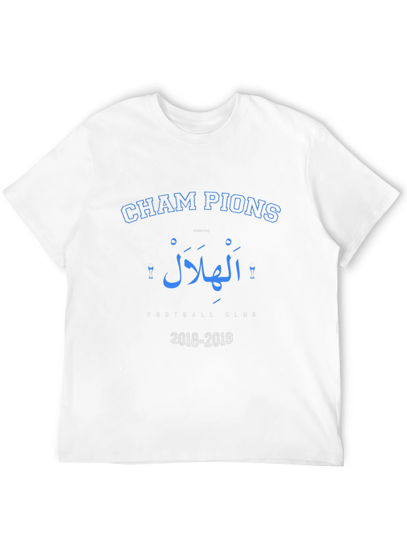 Champions Al Hilal Football Club Black T-Shirt