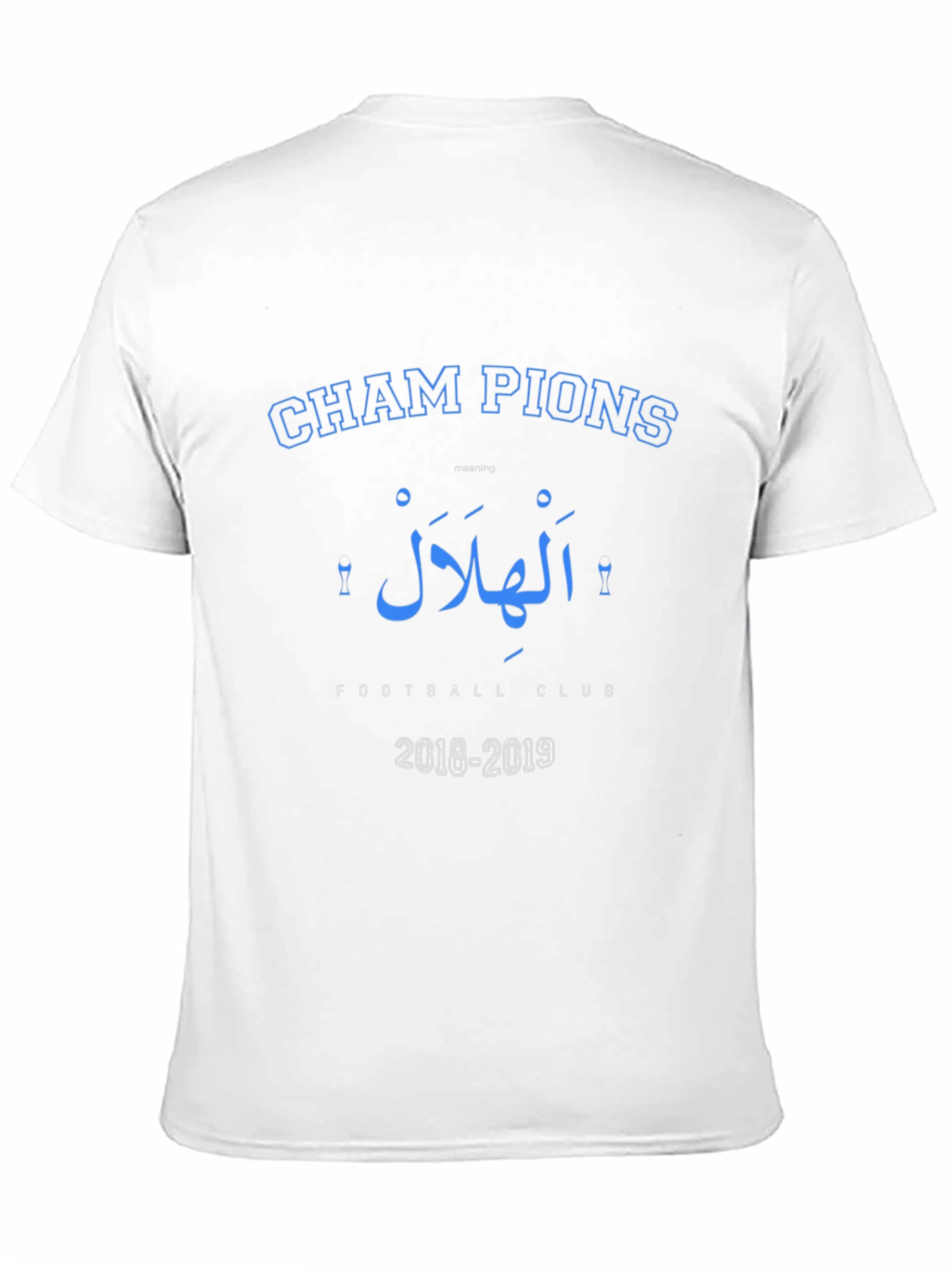 Champions Al Hilal Football Club Black T-Shirt