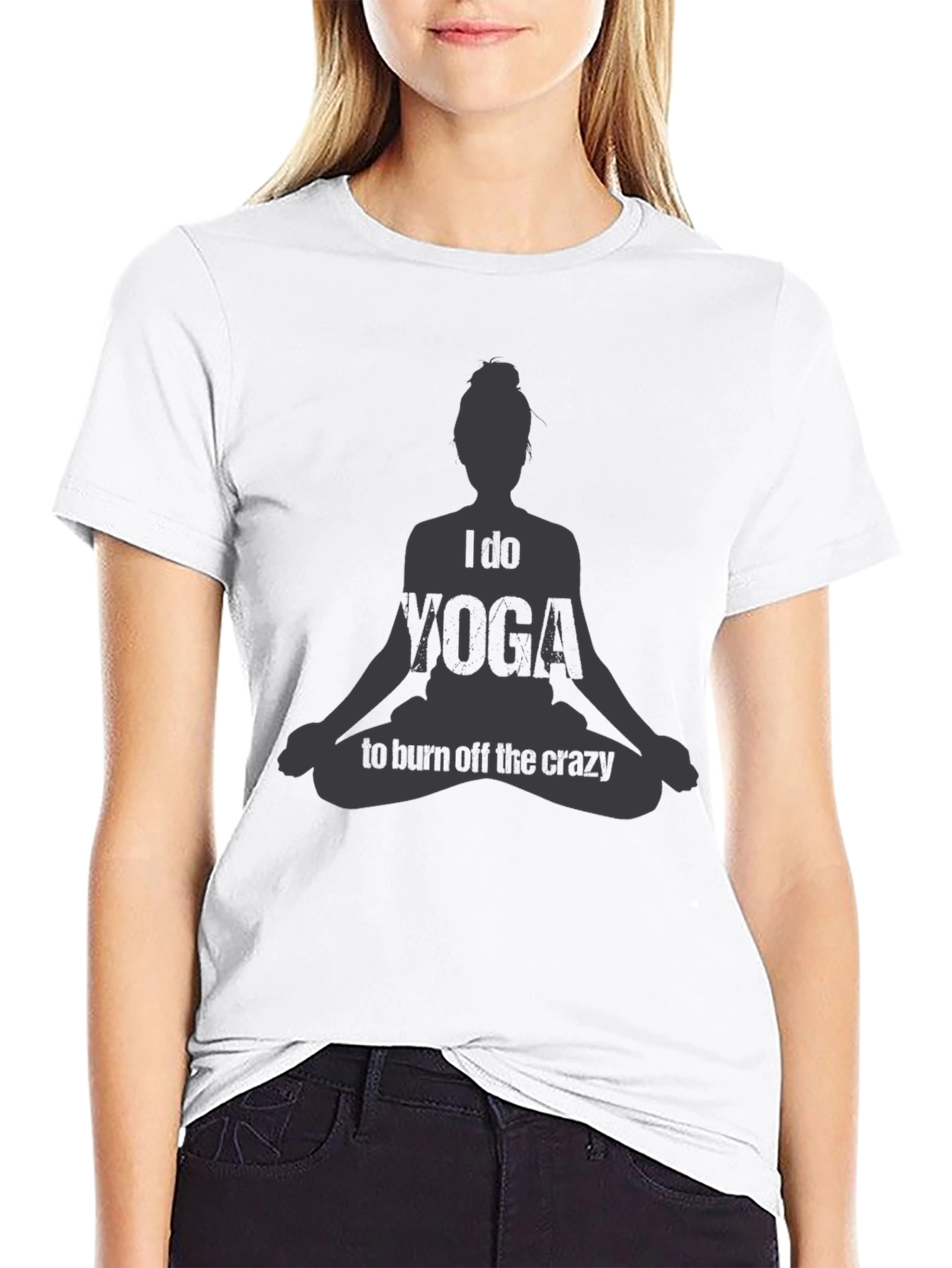 Yoga Lovers Tee: Burn Off The Crazy in Style