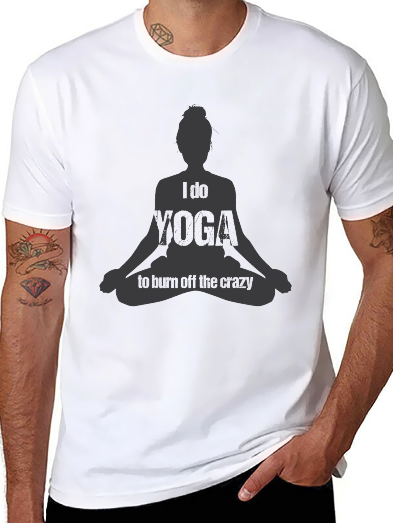 Yoga Lovers Tee: Burn Off The Crazy in Style