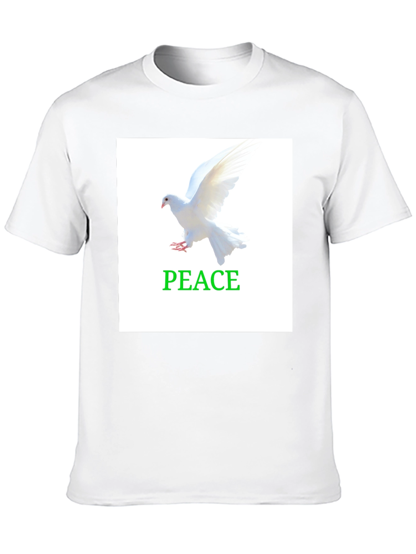 Peace Dove T-Shirt:  White Bird Graphic Tee