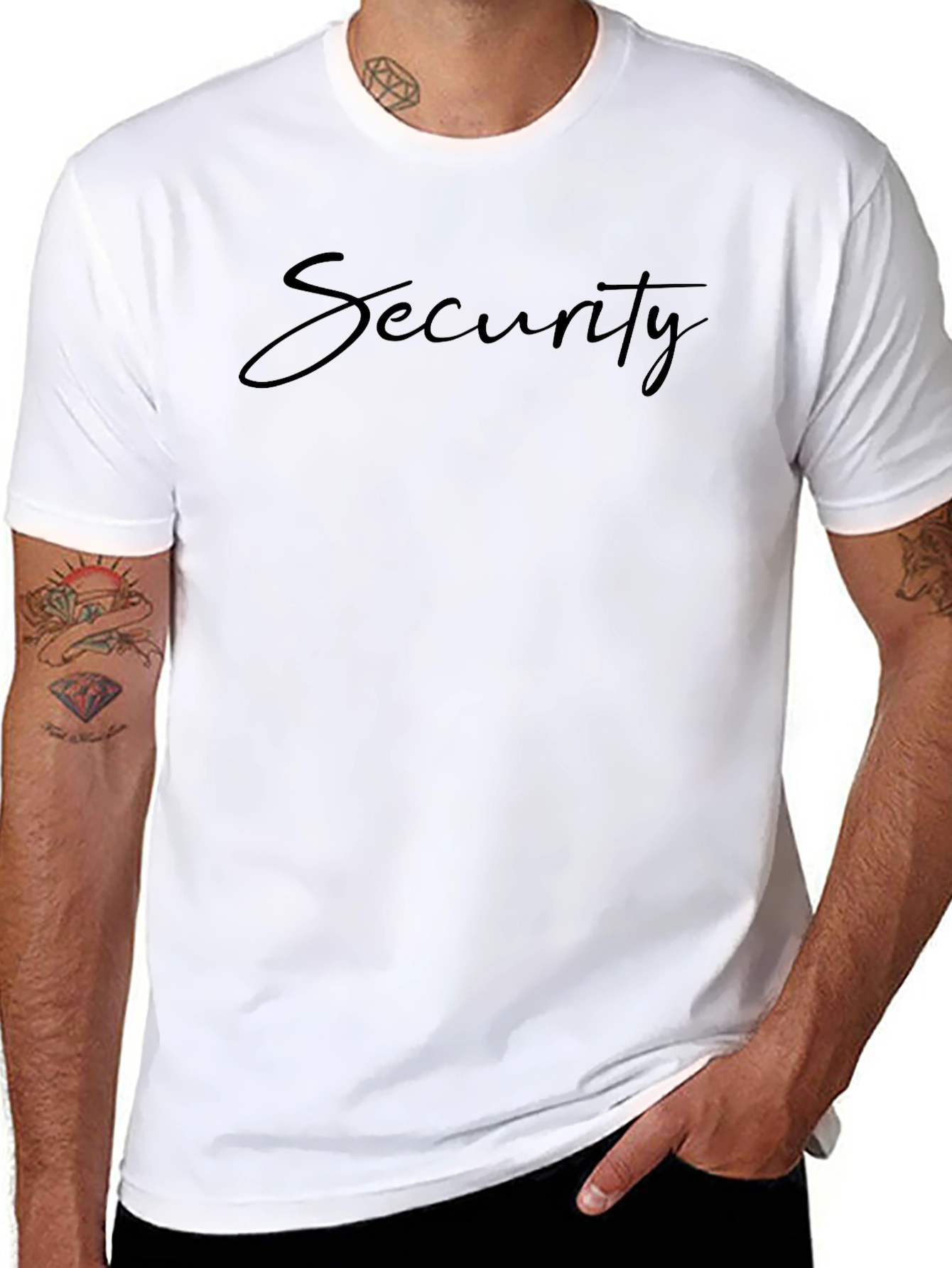 Security Crewneck T-Shirt - Black