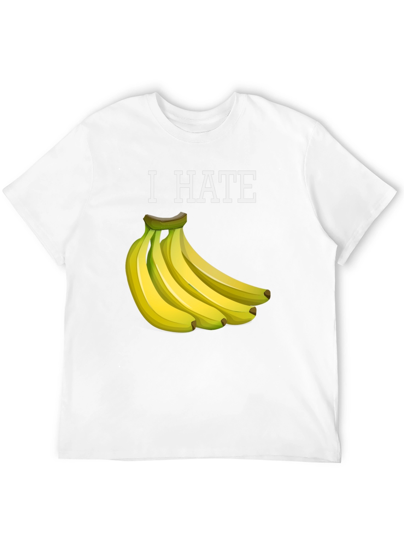I Hate Bananas Funny Graphic T-Shirt