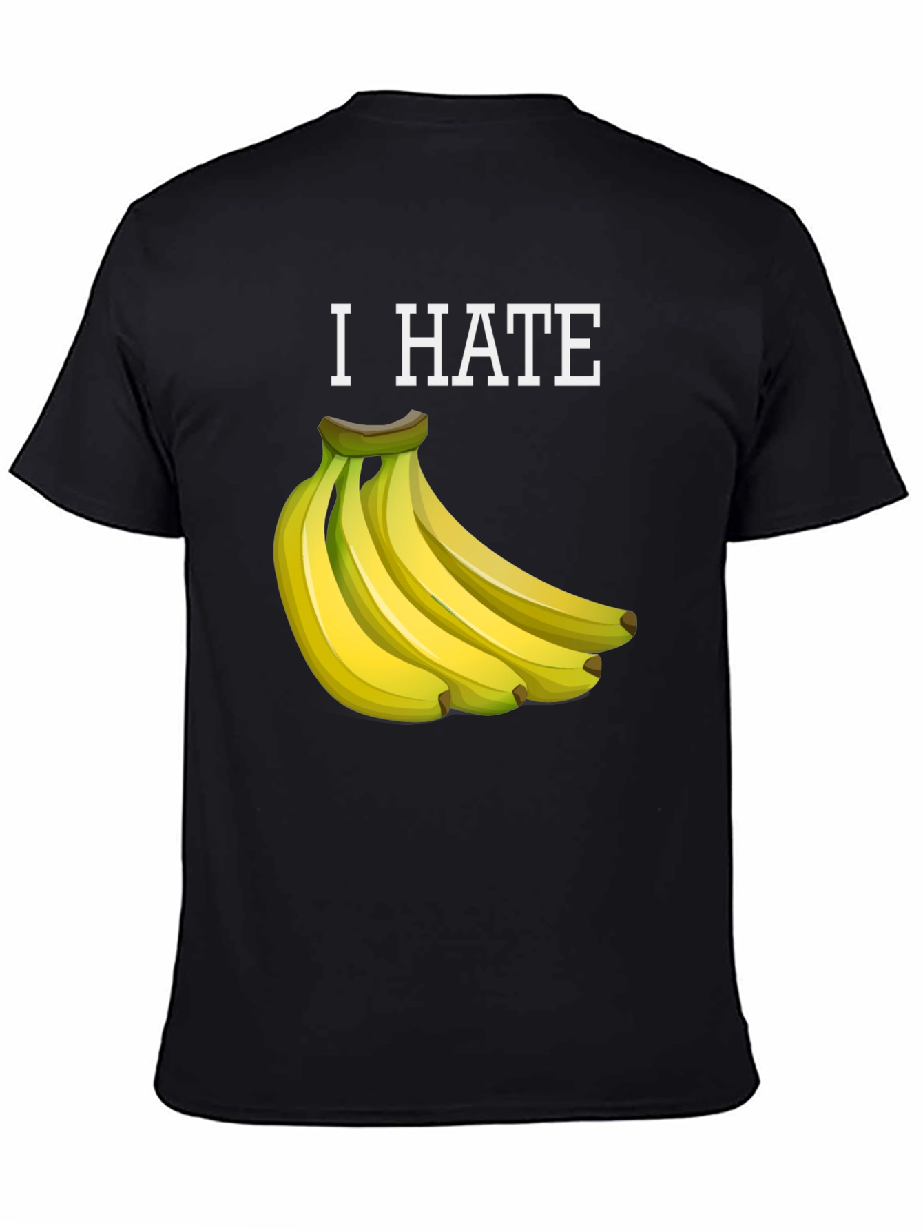 I Hate Bananas Funny Graphic T-Shirt