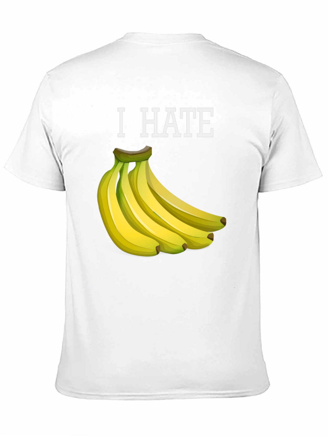 I Hate Bananas Funny Graphic T-Shirt