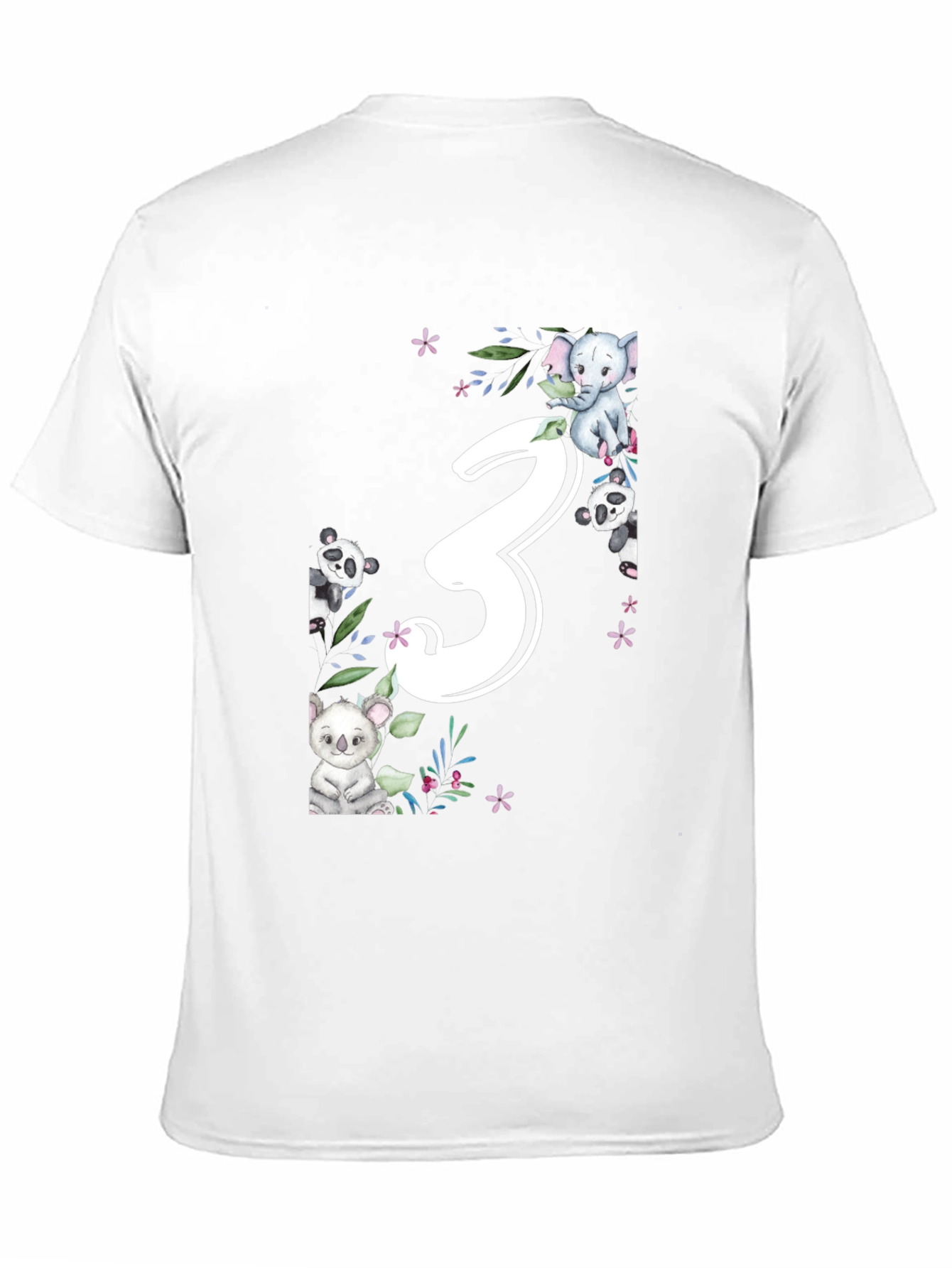 Cute 3rd Birthday Animal T-Shirt
