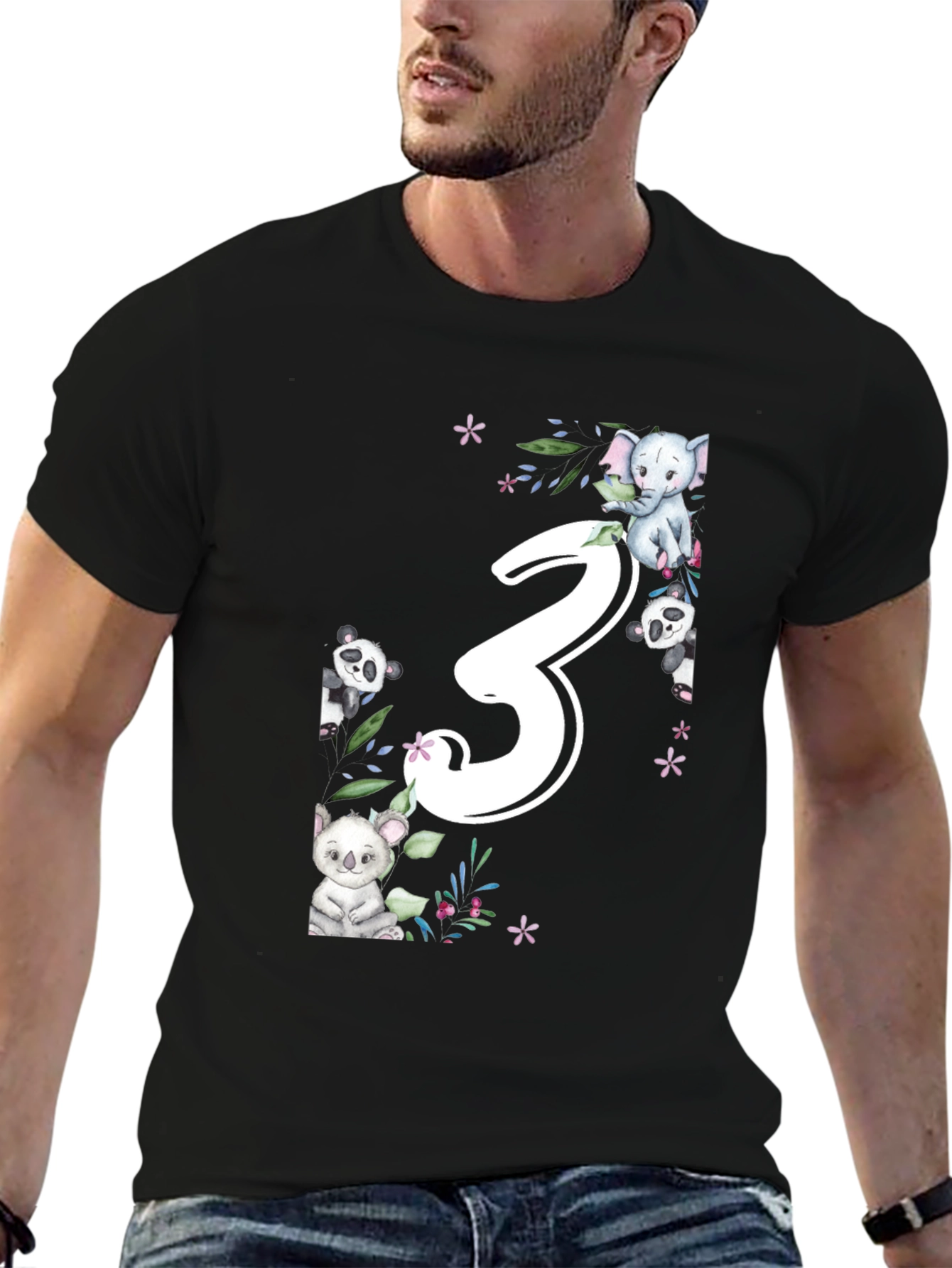 Cute 3rd Birthday Animal T-Shirt