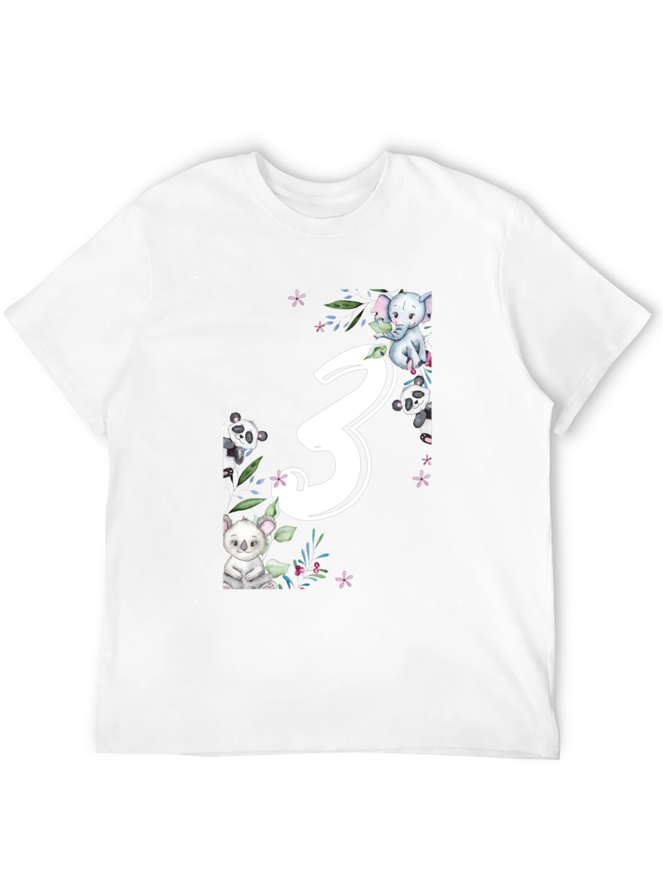 Cute 3rd Birthday Animal T-Shirt