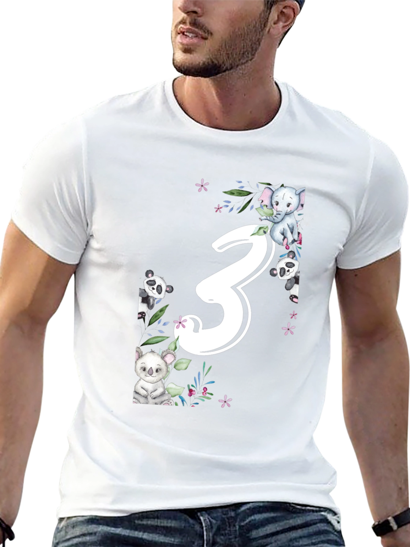 Cute 3rd Birthday Animal T-Shirt