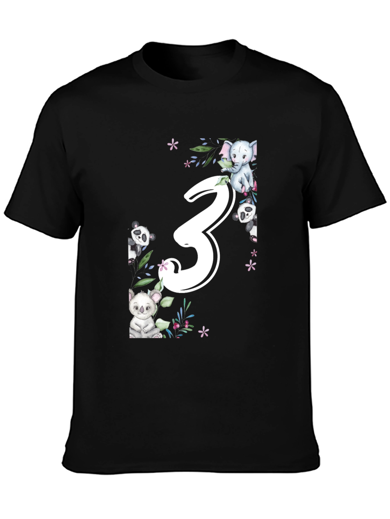 Cute 3rd Birthday Animal T-Shirt