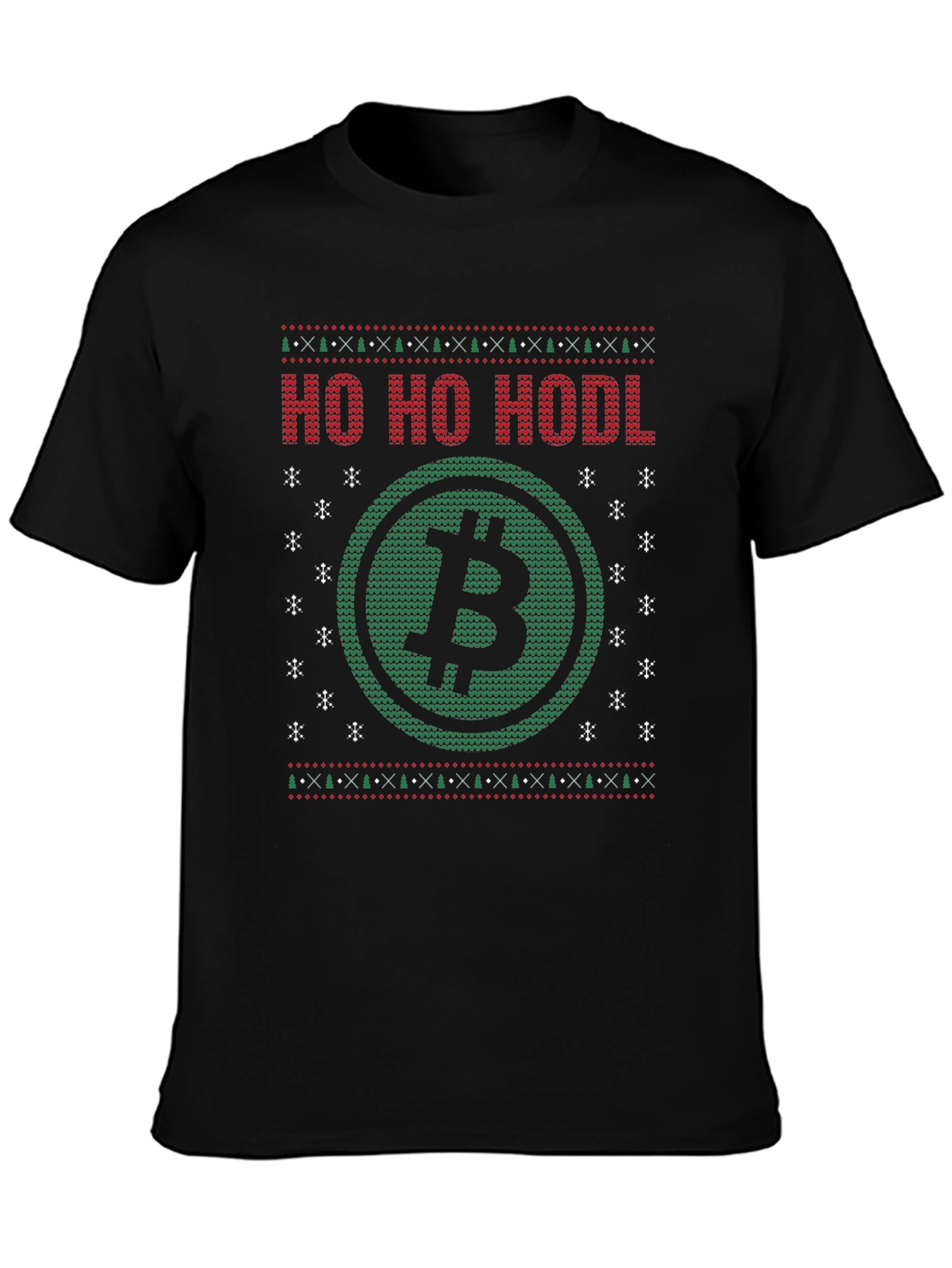 Ho Ho HODL Bitcoin Christmas Sweater T-Shirt