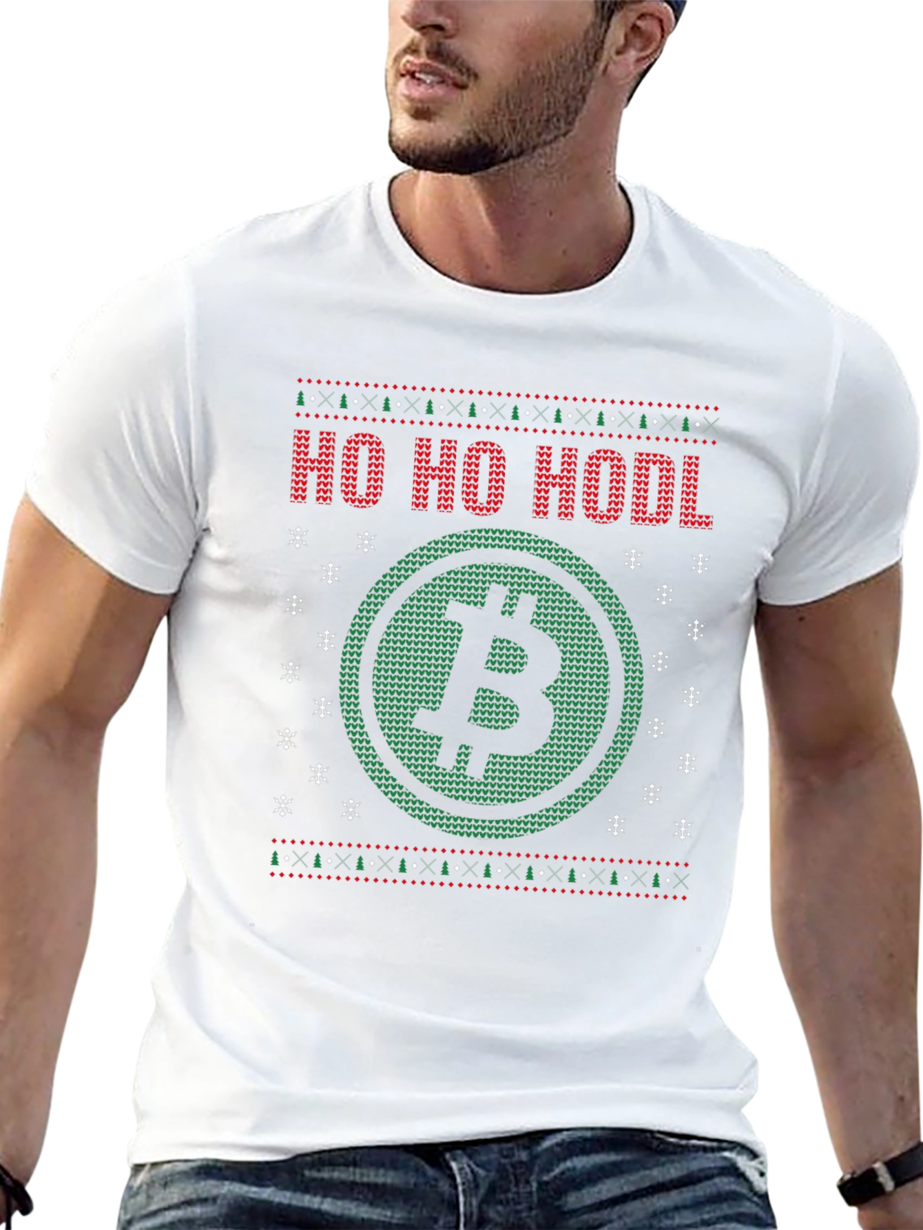 Ho Ho HODL Bitcoin Christmas Sweater T-Shirt