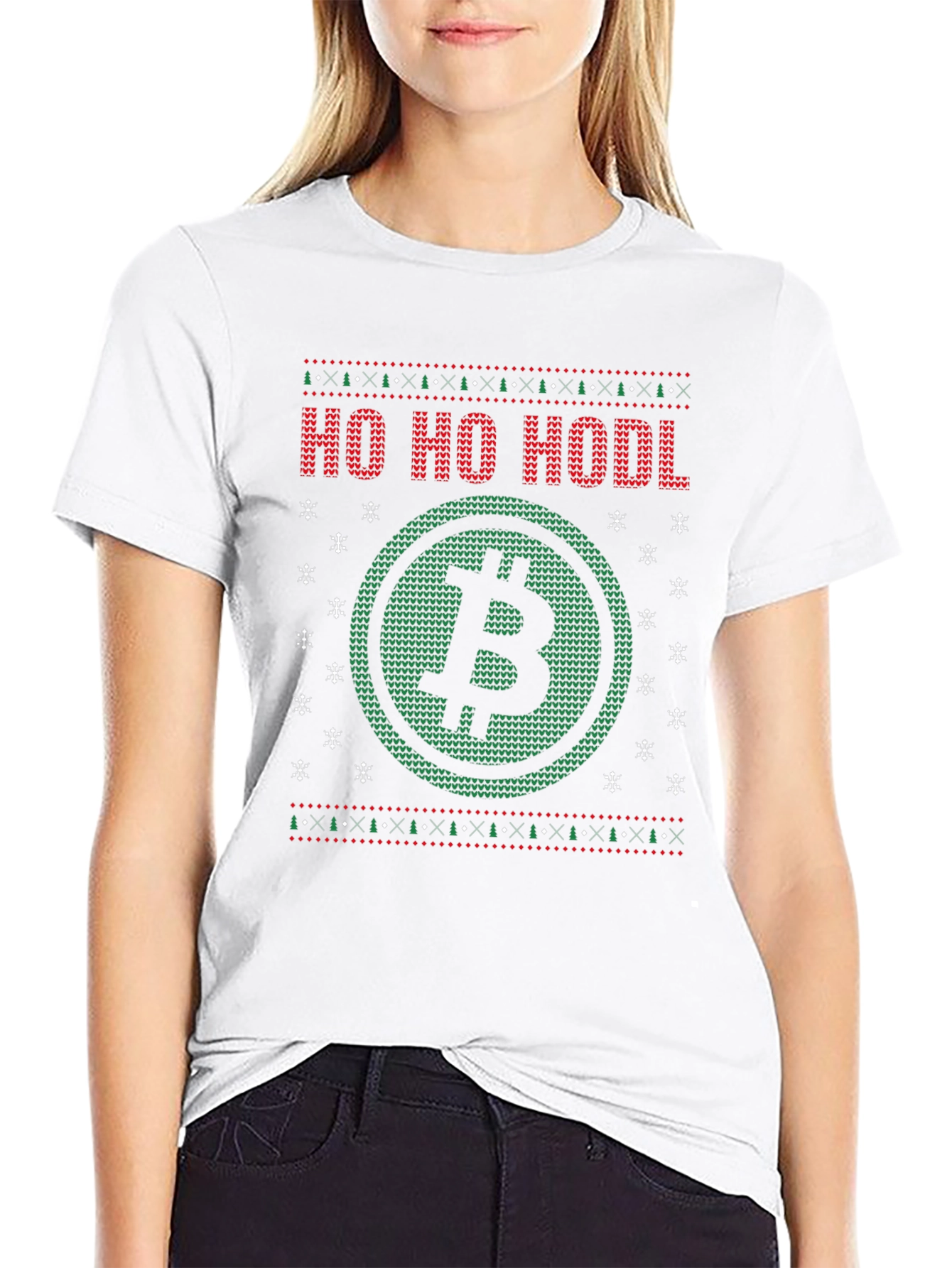 Ho Ho HODL Bitcoin Christmas Sweater T-Shirt