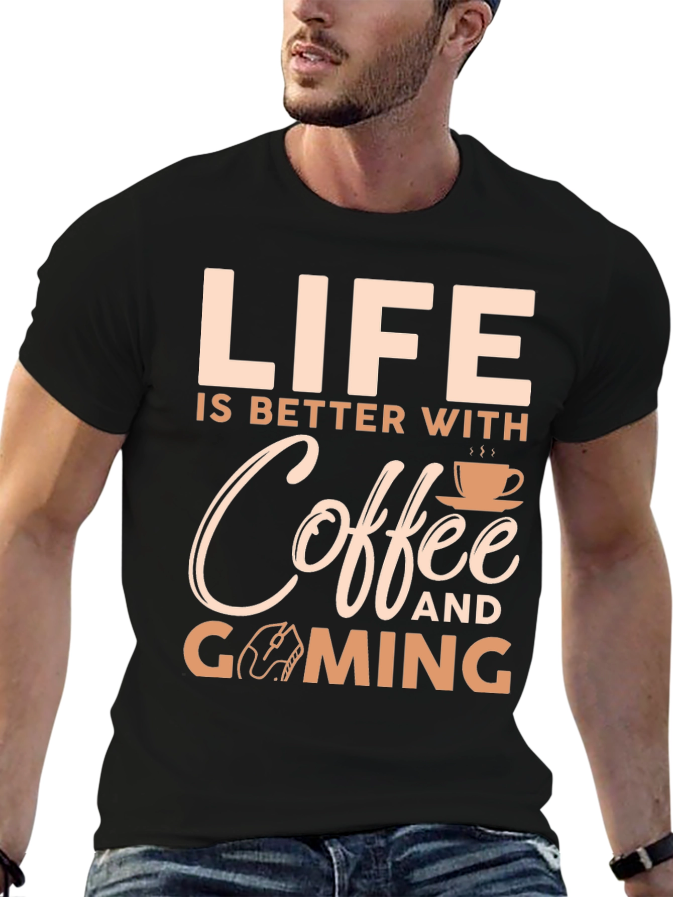 Life Is Better With Coffee And Gaming T-Shirt