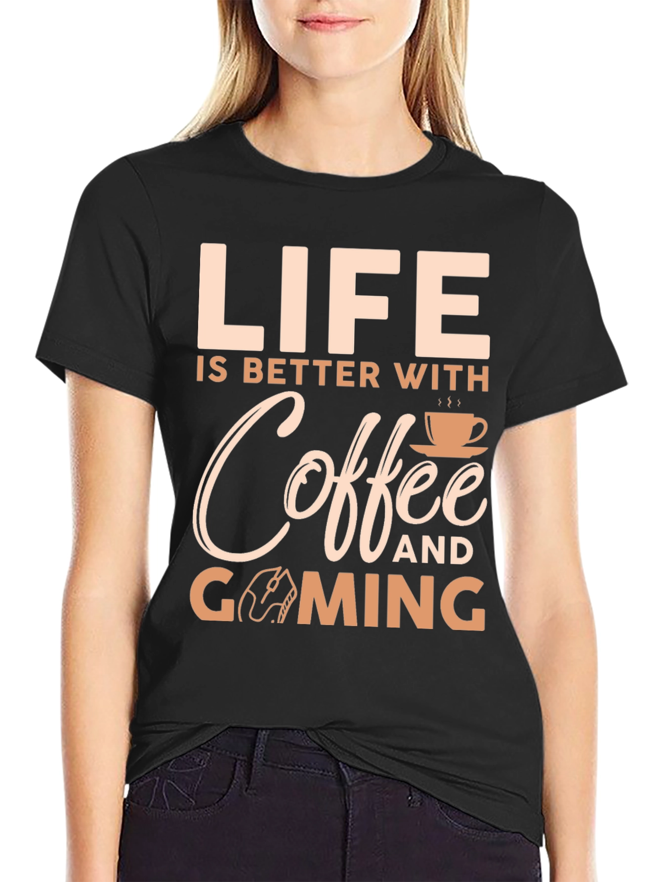 Life Is Better With Coffee And Gaming T-Shirt