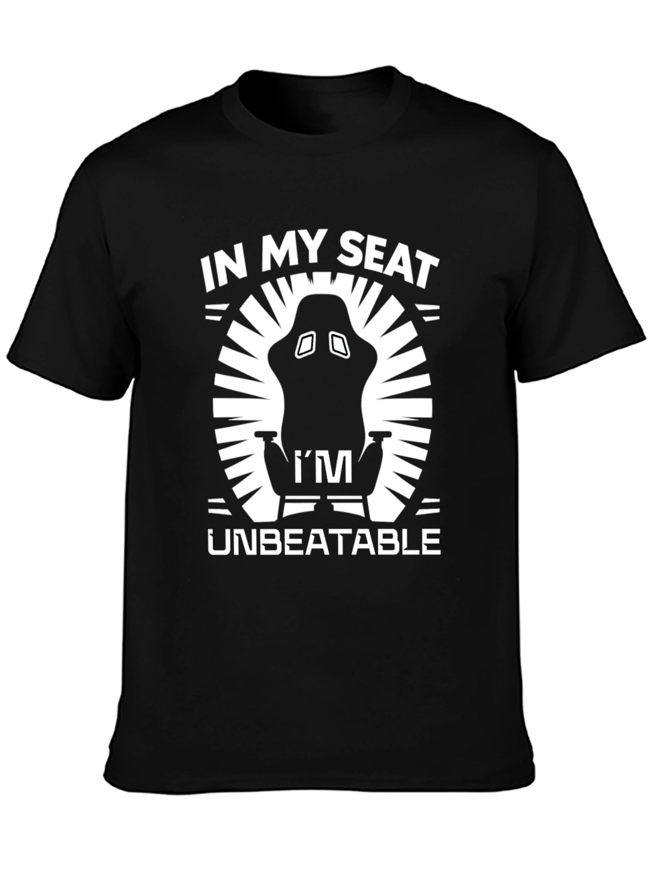 In My Seat Im Unbeatable Gaming T-Shirt