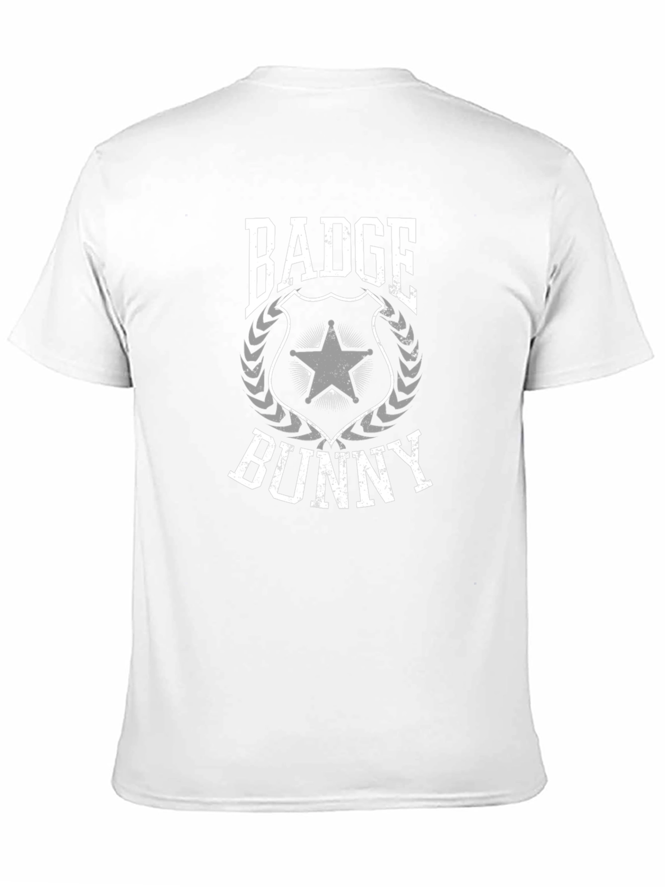 Badge Bunny Graphic T-Shirt - Black Crew Neck Tee