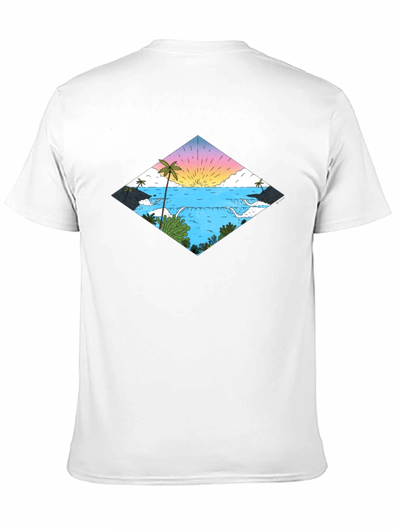 Tropical Waterfall Diamond T-Shirt
