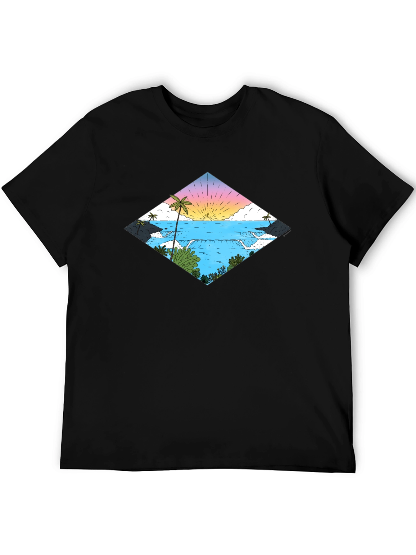 Tropical Waterfall Diamond T-Shirt