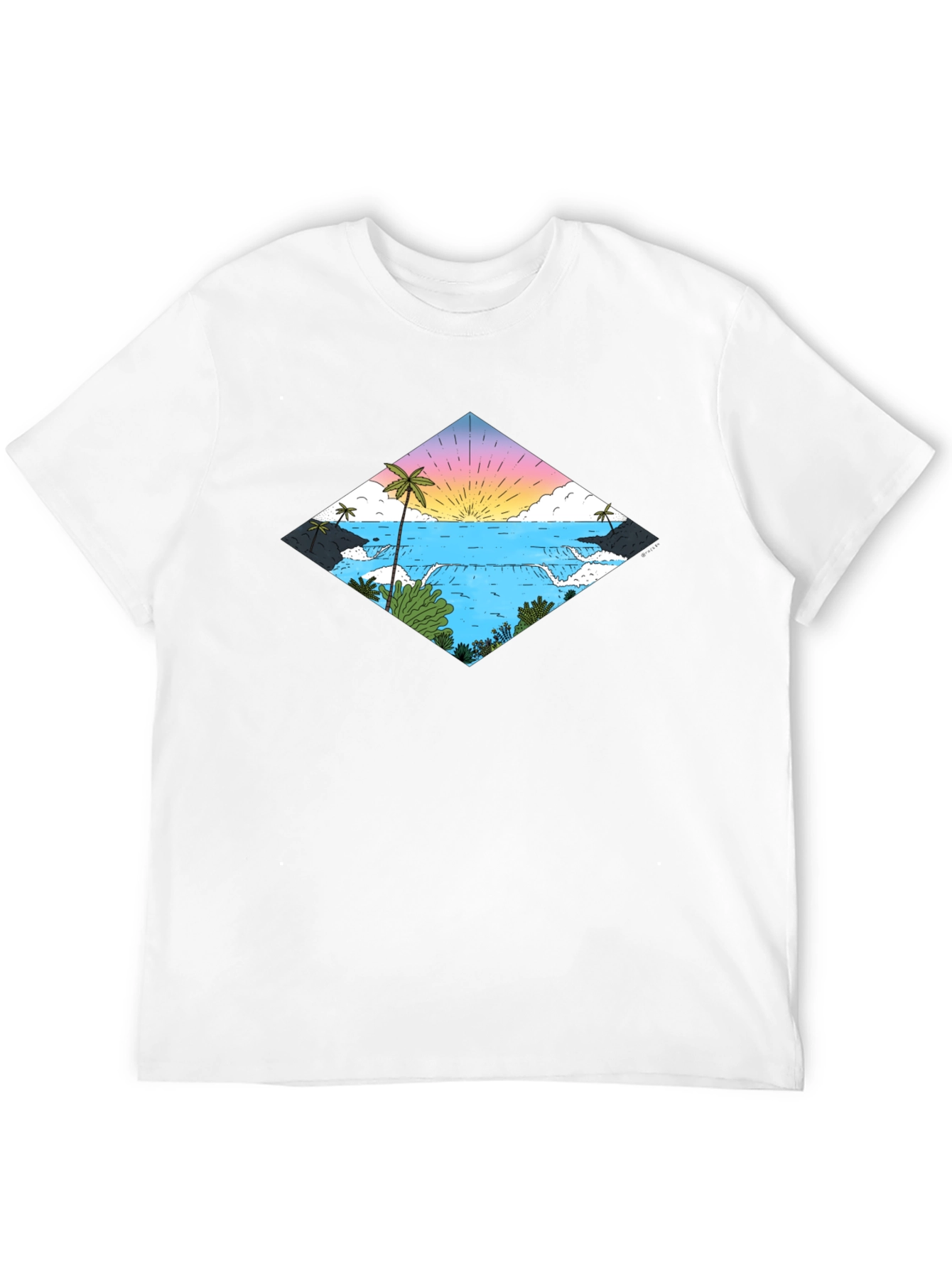Tropical Waterfall Diamond T-Shirt