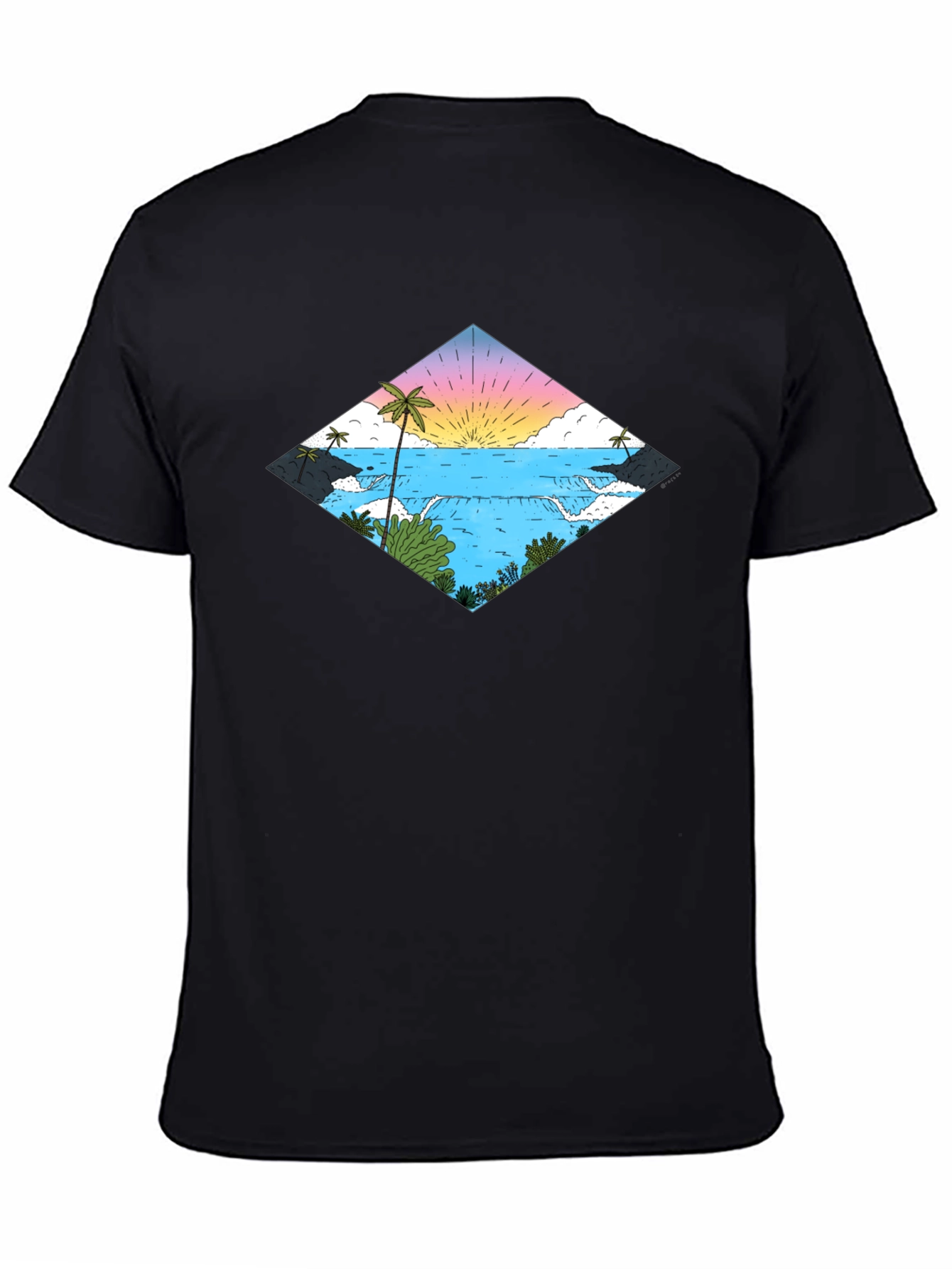 Tropical Waterfall Diamond T-Shirt