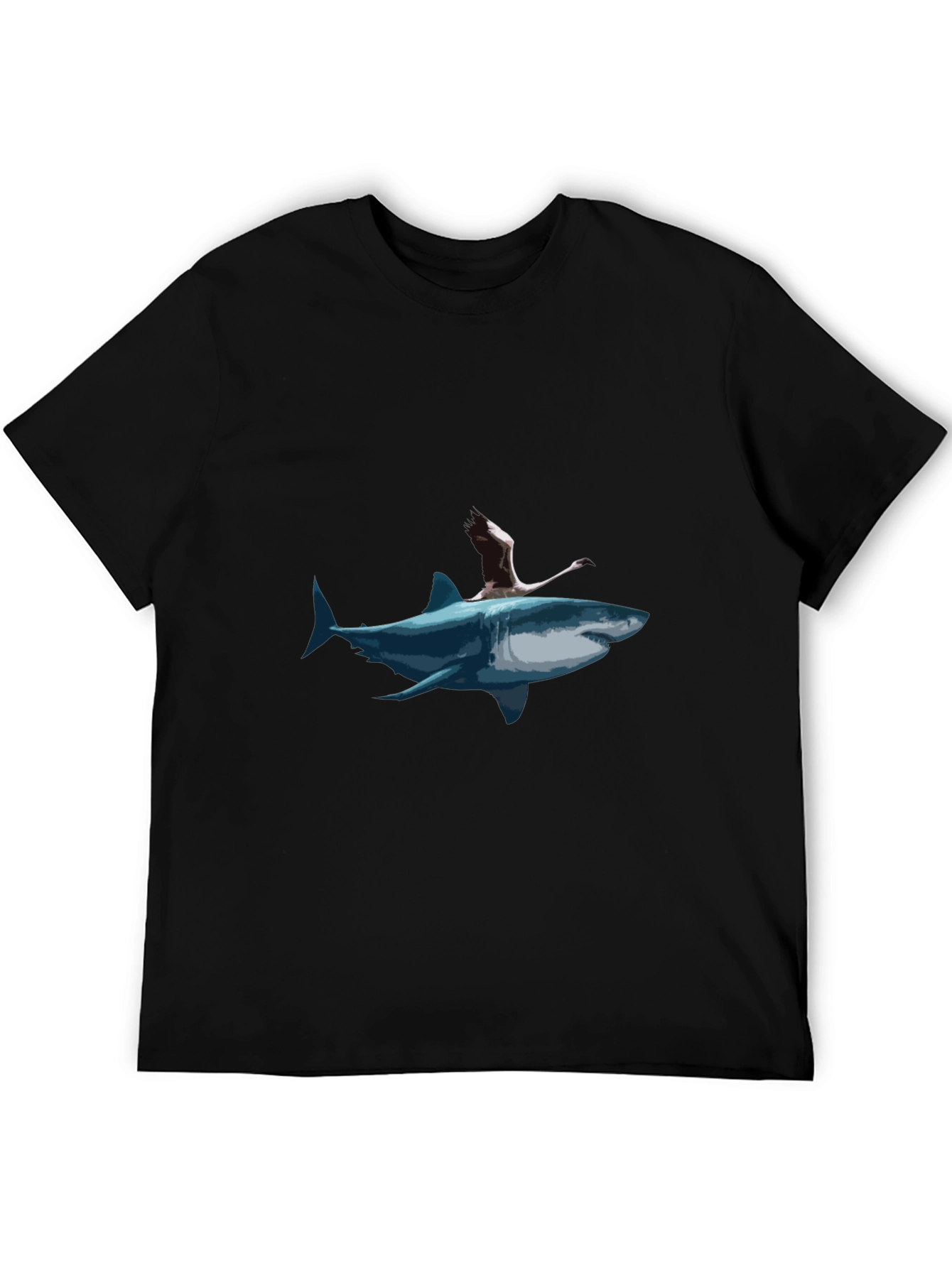 Shark Rider Graphic Tee - Unique Art T-Shirt