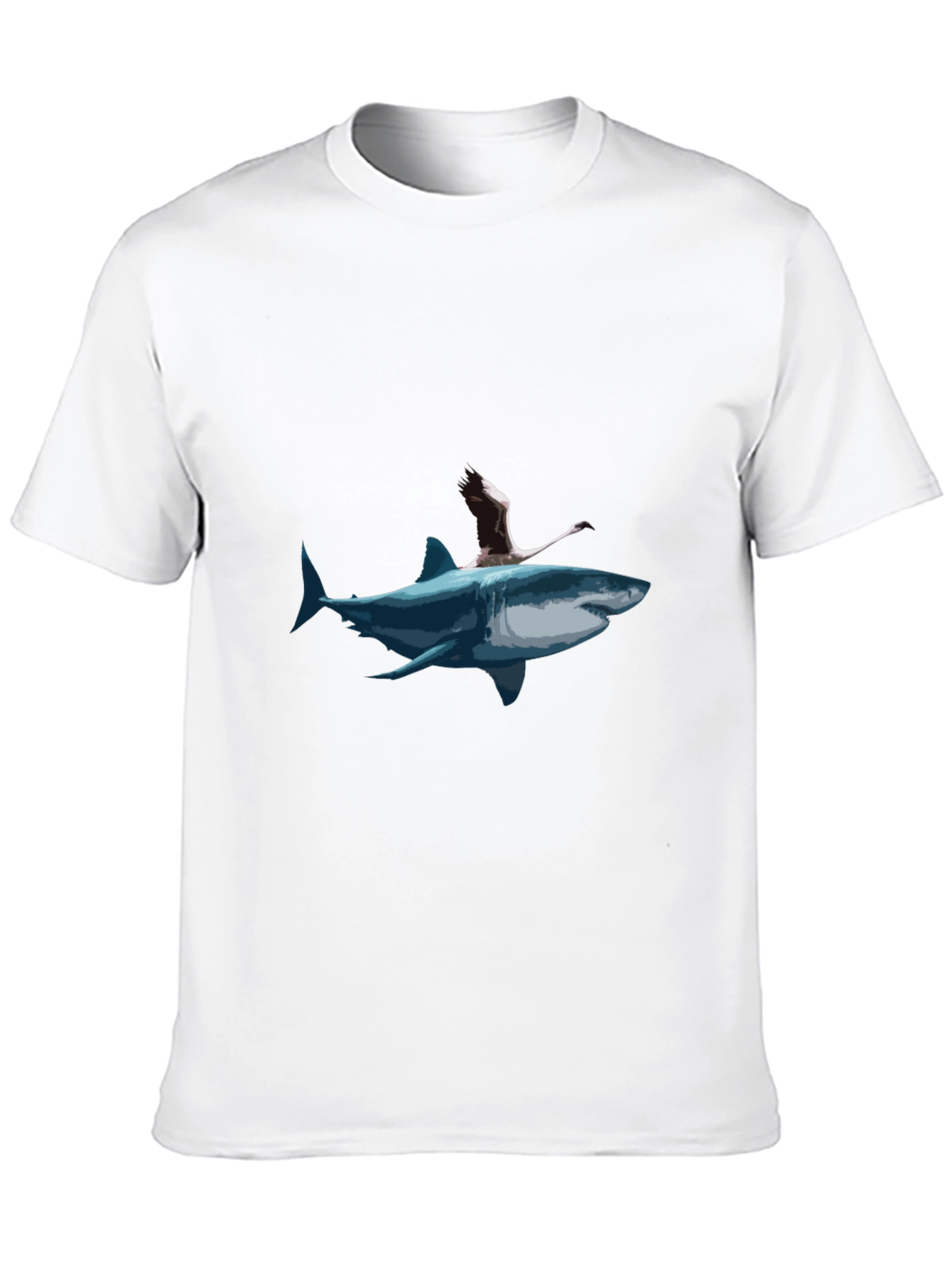 Shark Rider Graphic Tee - Unique Art T-Shirt
