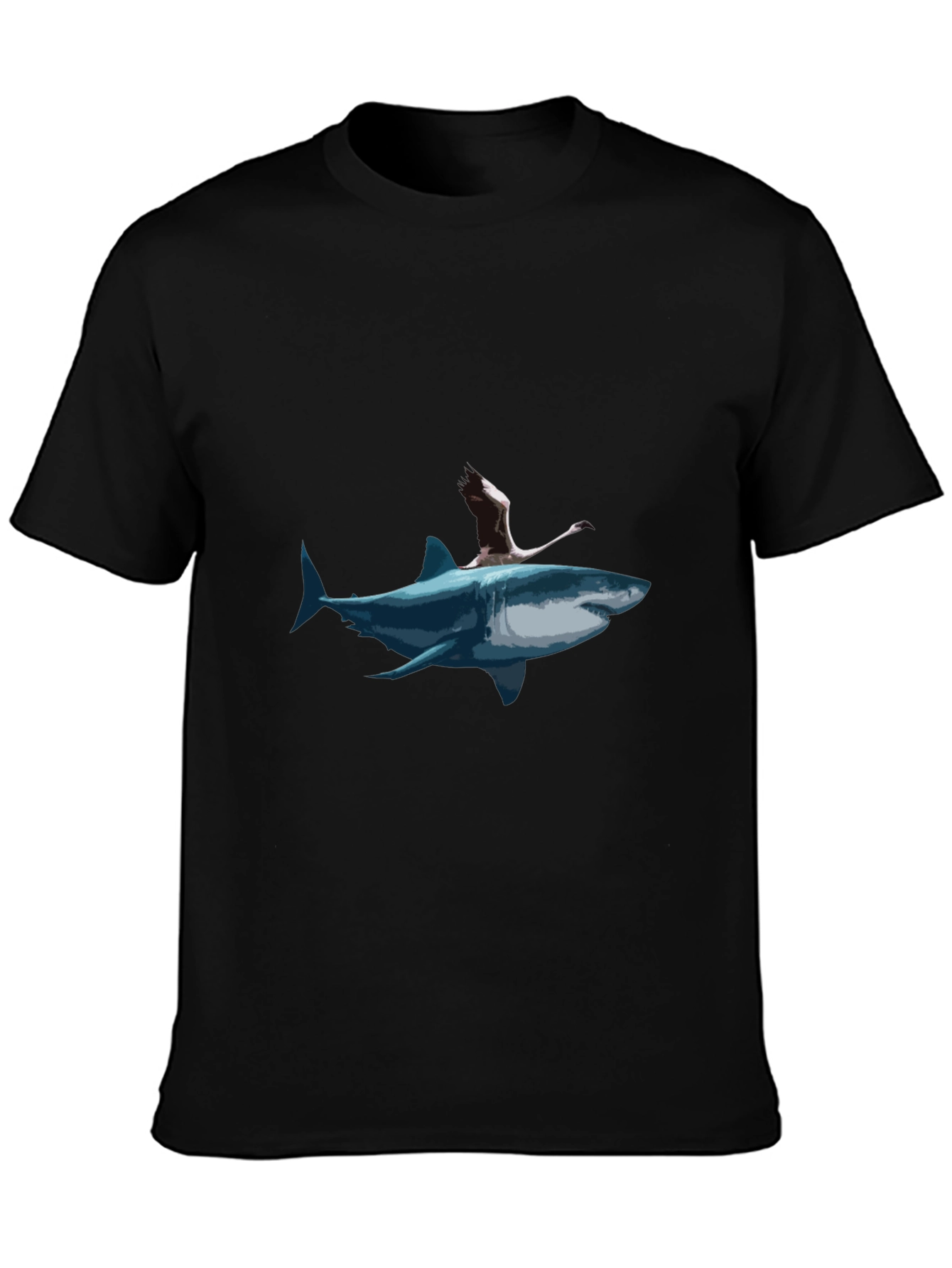 Shark Rider Graphic Tee - Unique Art T-Shirt