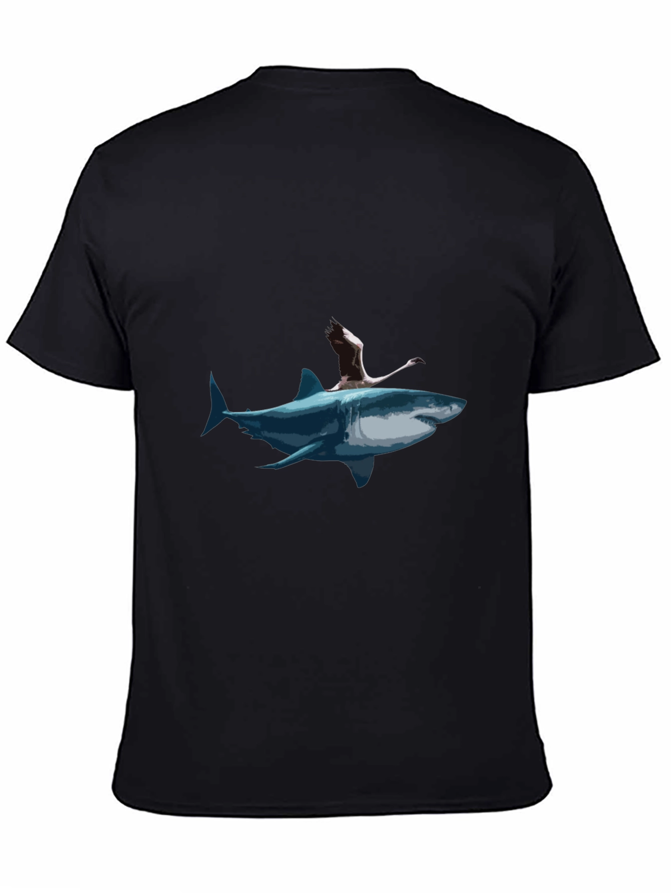 Shark Rider Graphic Tee - Unique Art T-Shirt