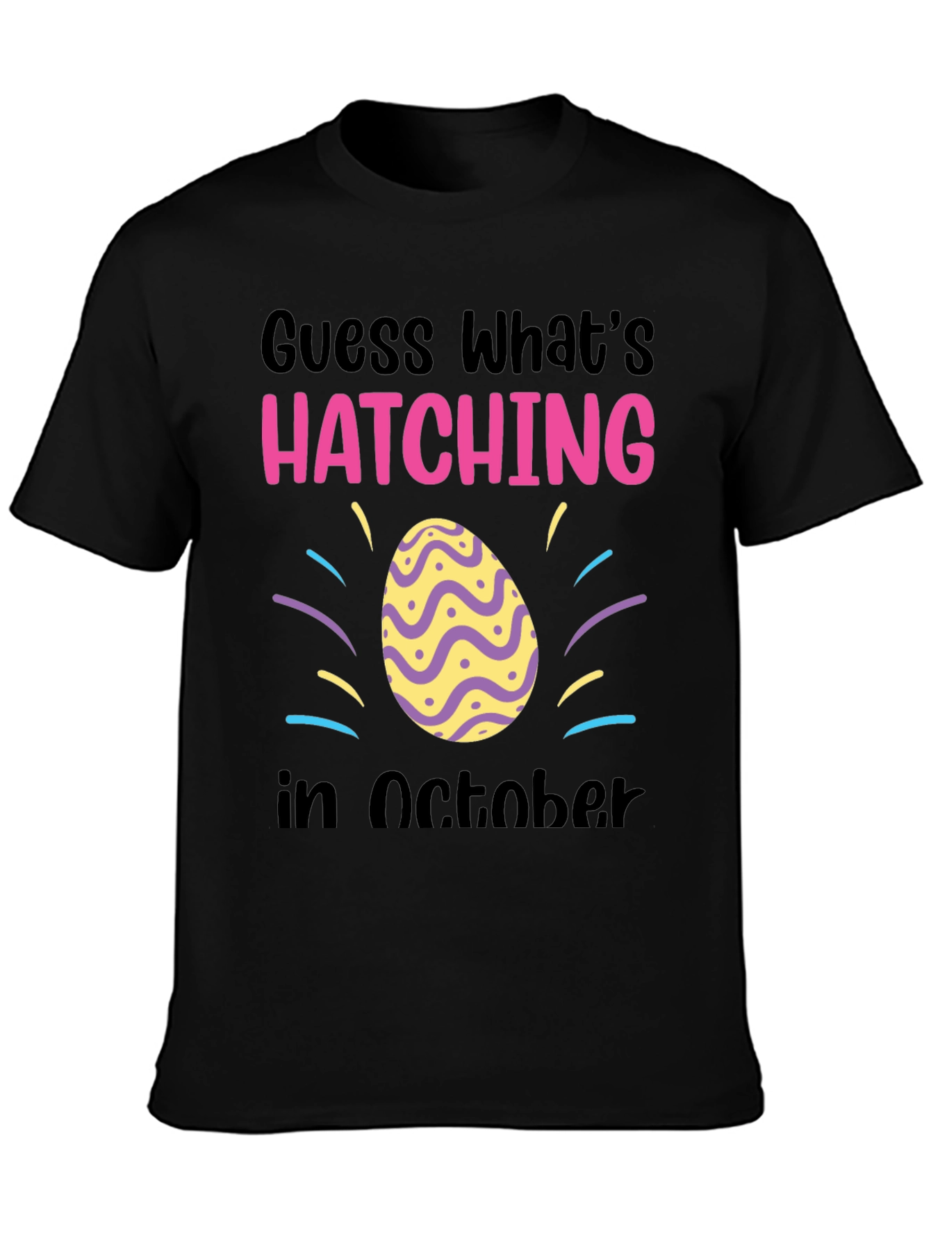 Hatching in October T-Shirt - Baby Announcement Tee