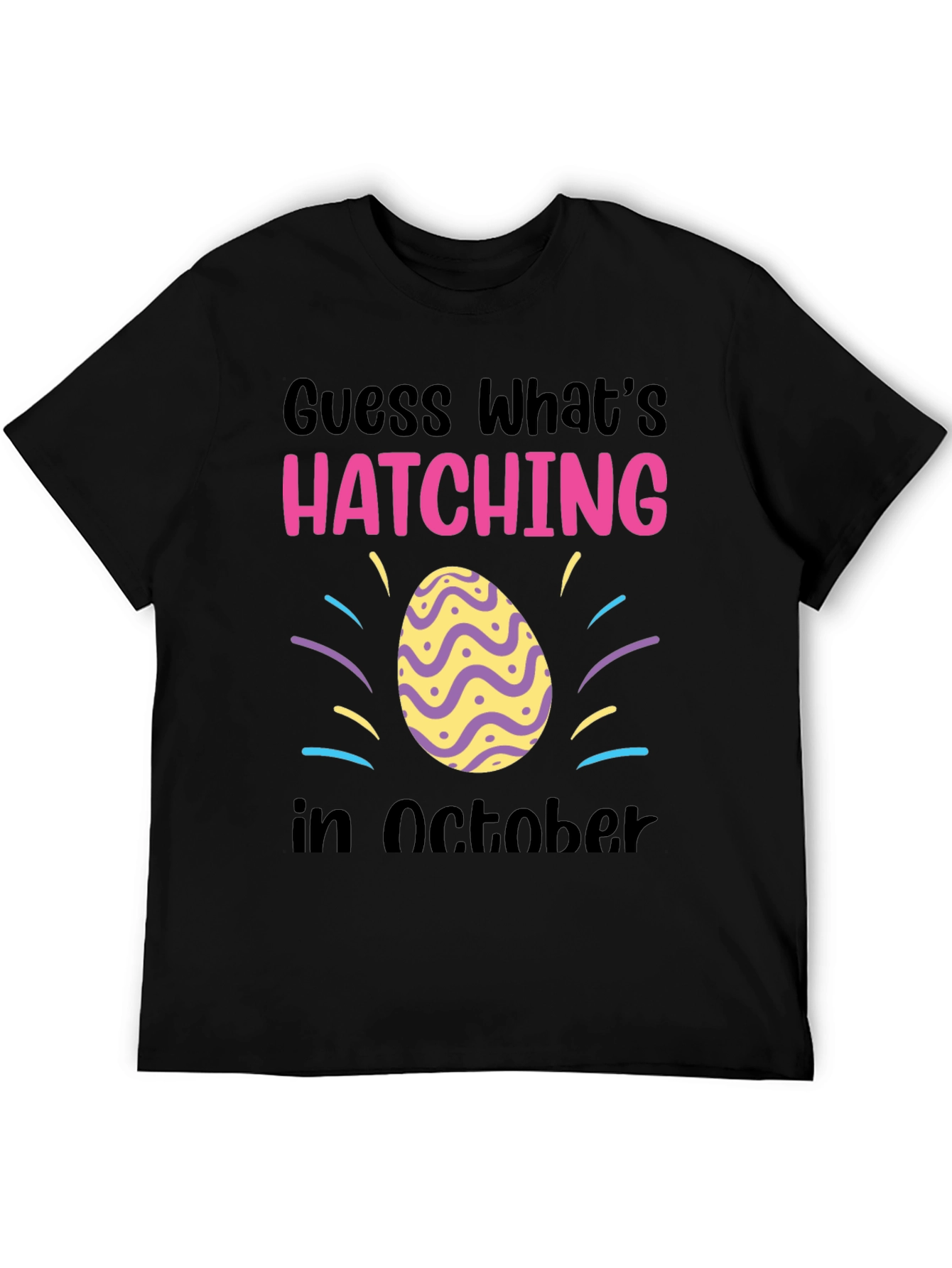Hatching in October T-Shirt - Baby Announcement Tee