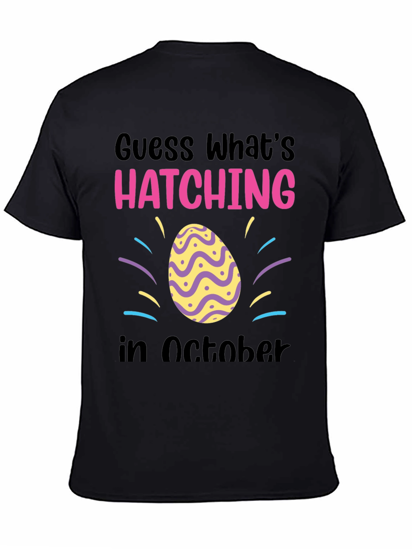 Hatching in October T-Shirt - Baby Announcement Tee