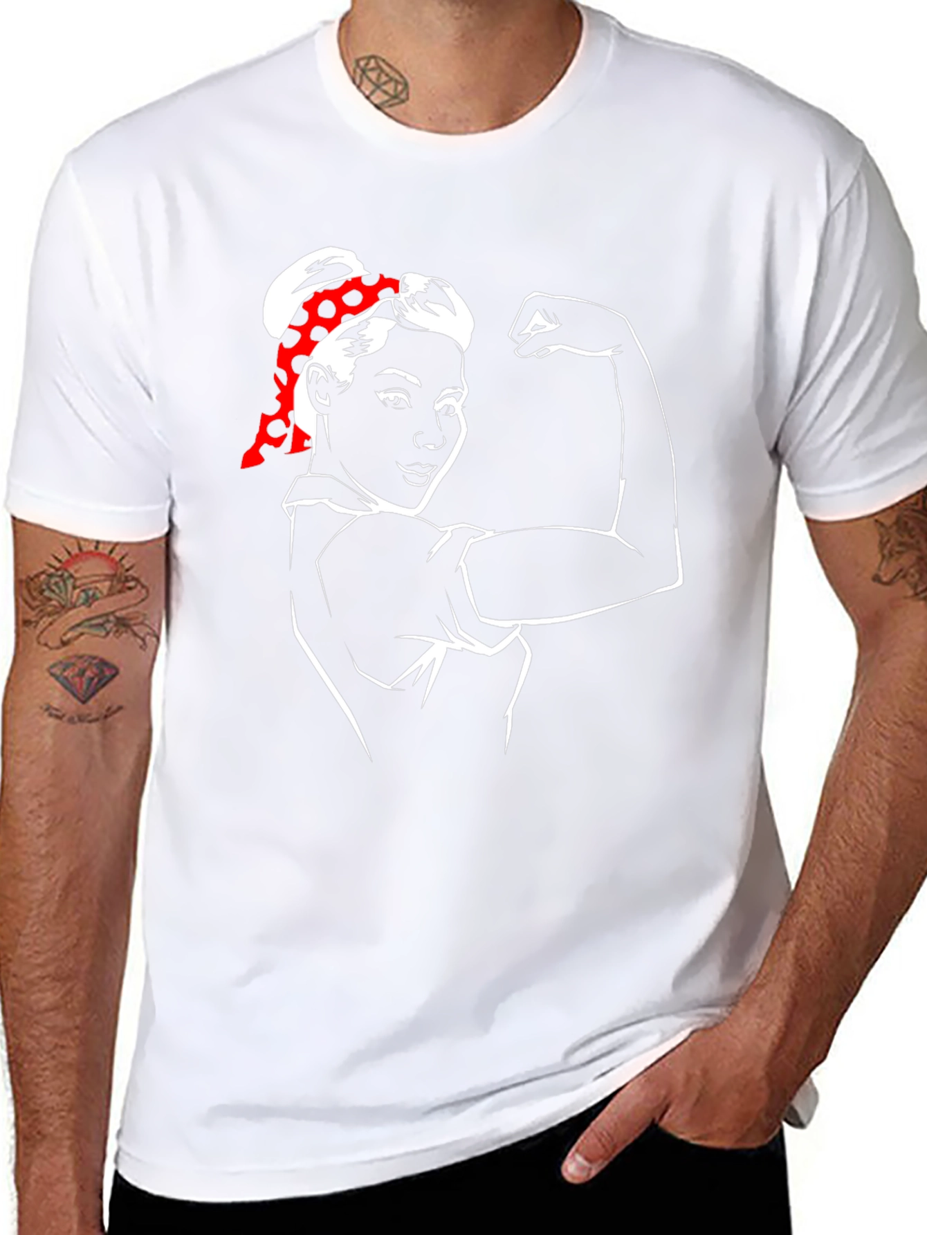 Feminist Rosie the Riveter Graphic T-Shirt