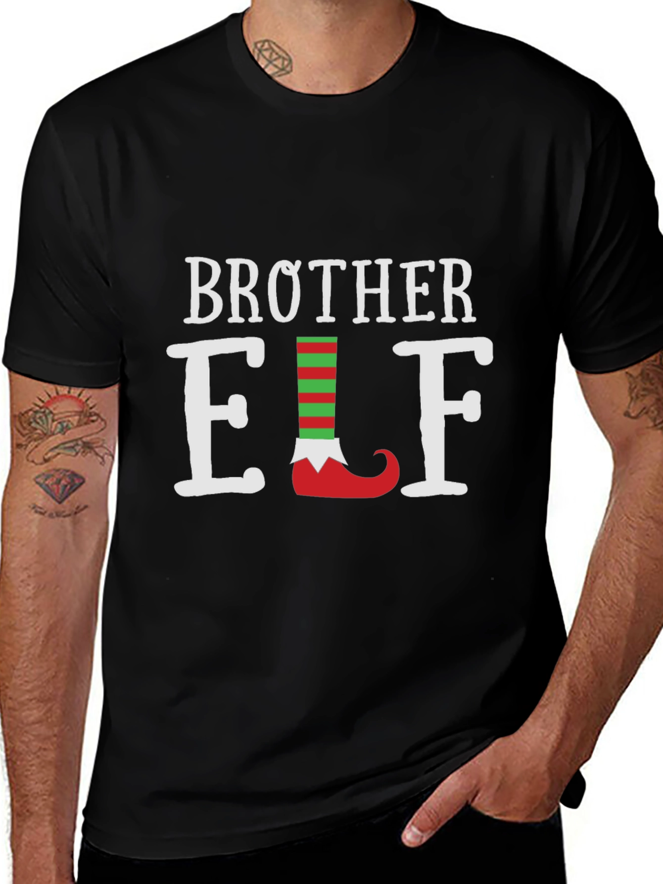 Brother Elf T-Shirt Festive Holiday Tee