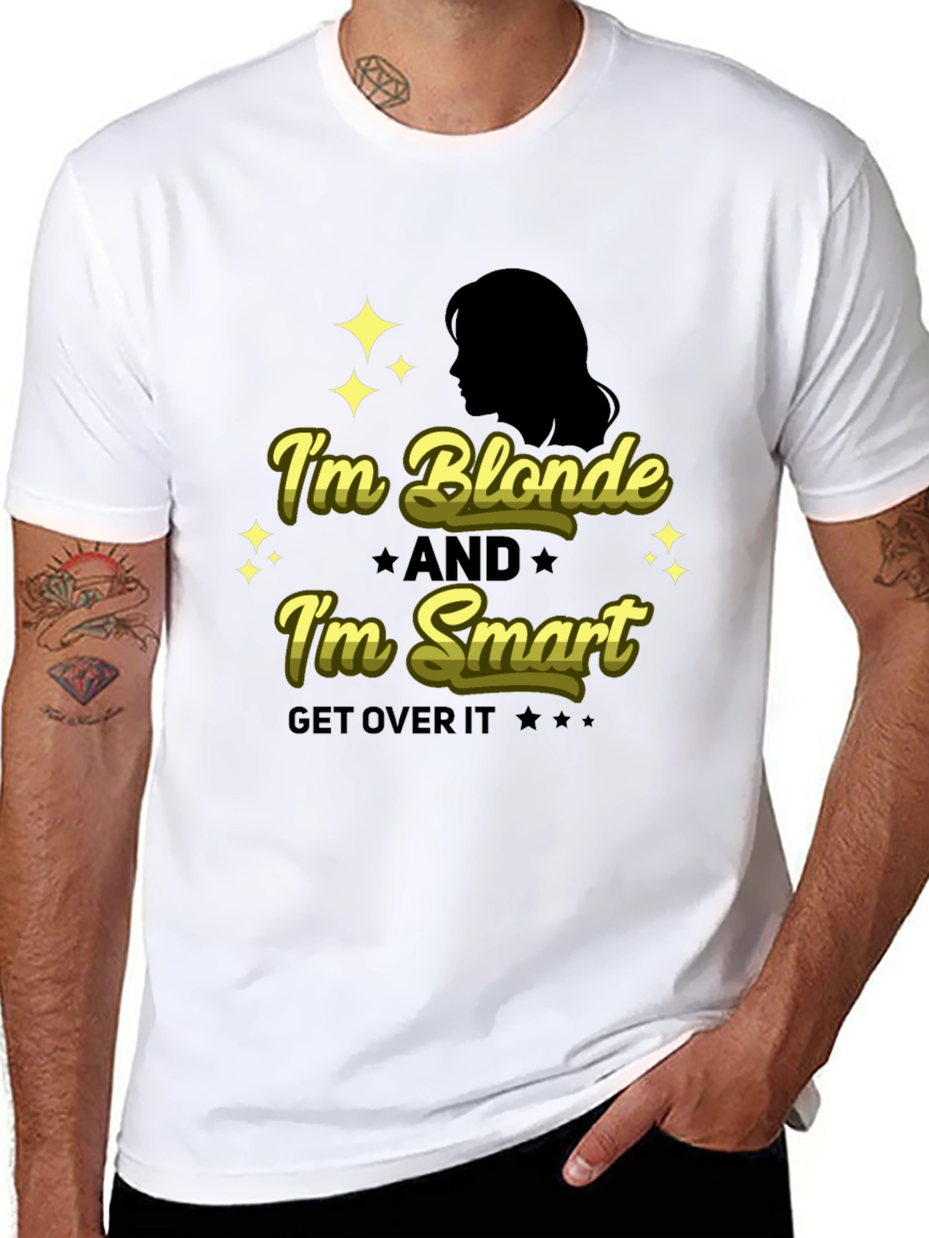 Blonde & Smart Graphic Tee - Black Unisex Shirt