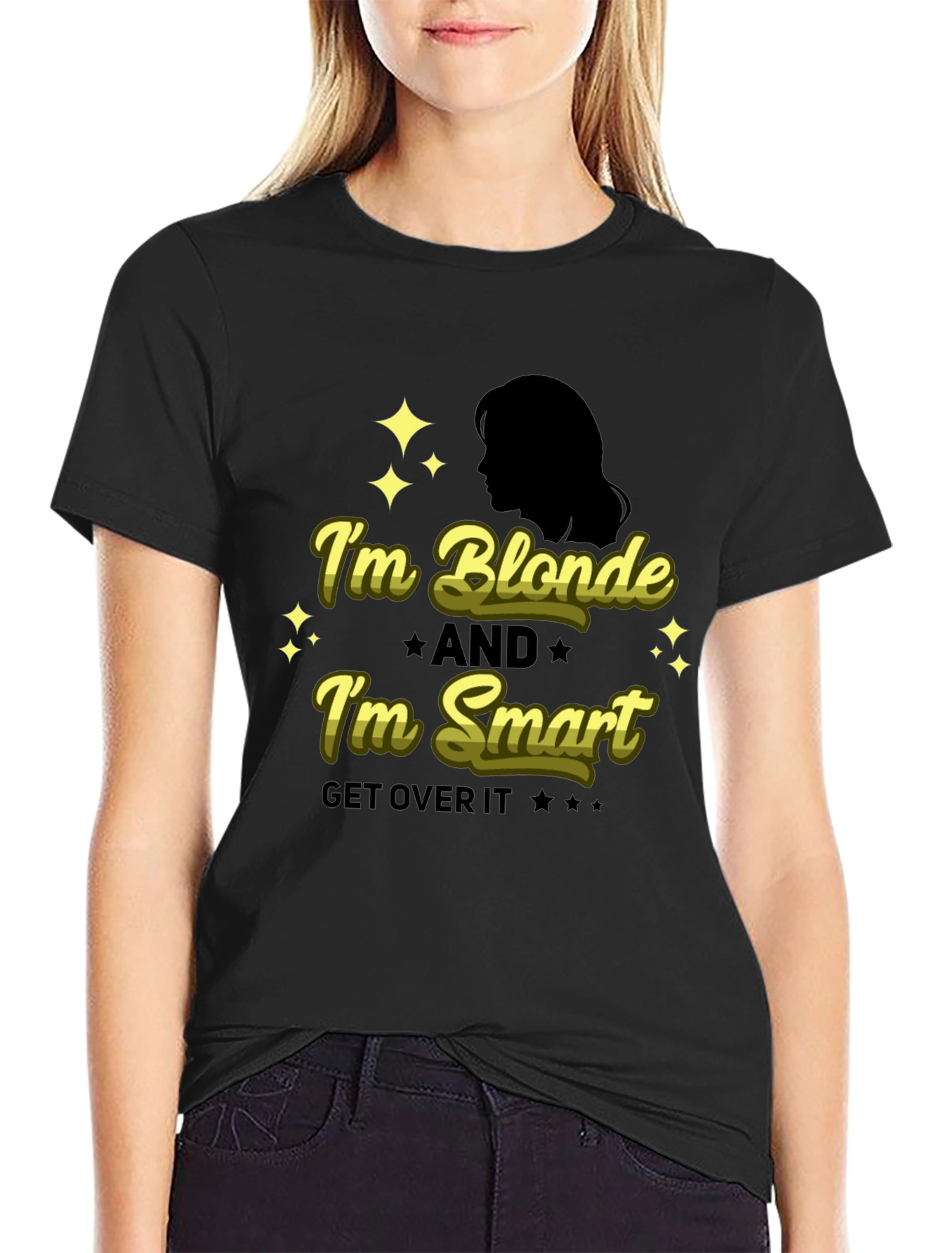 Blonde & Smart Graphic Tee - Black Unisex Shirt