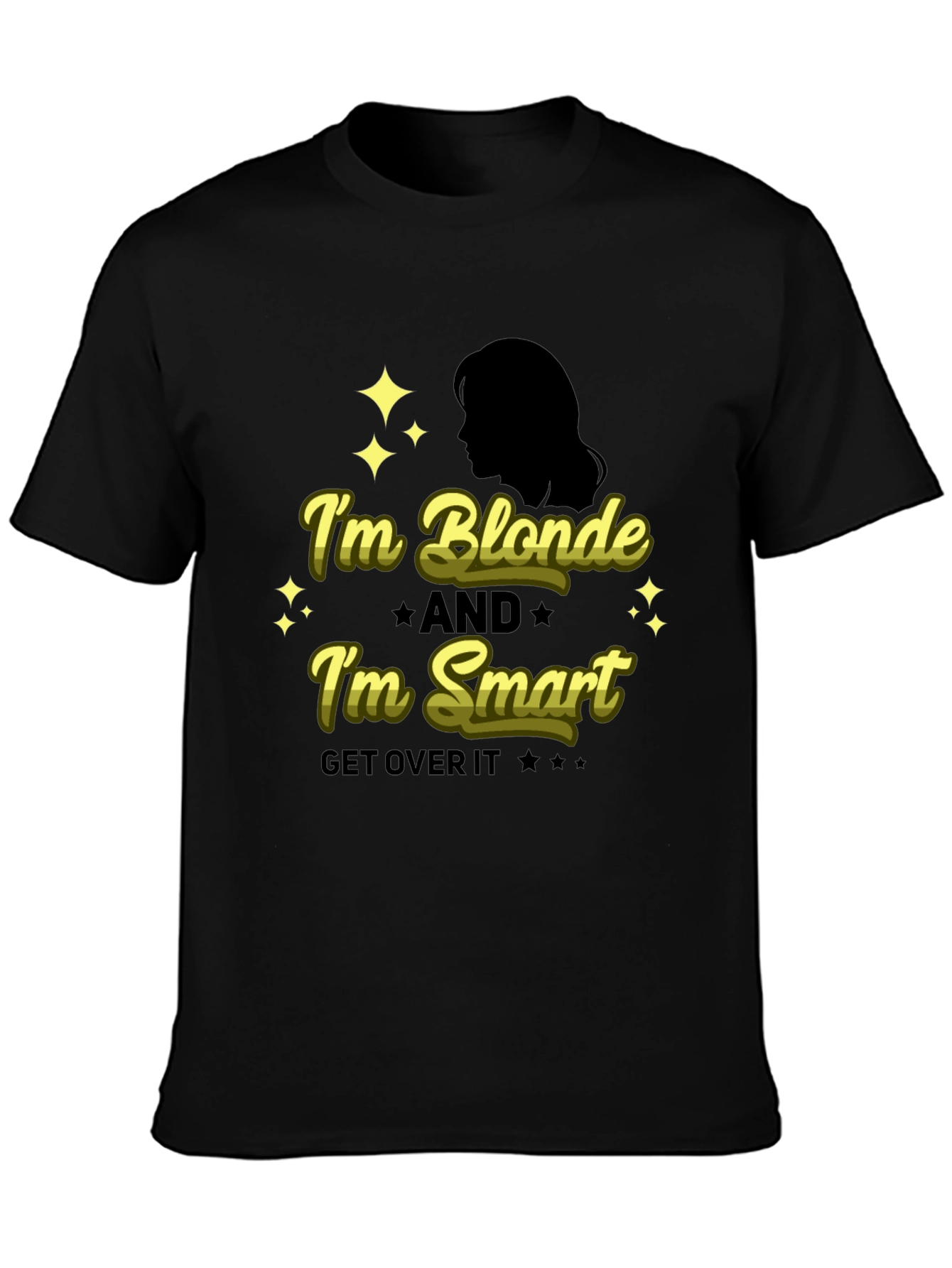 Blonde & Smart Graphic Tee - Black Unisex Shirt