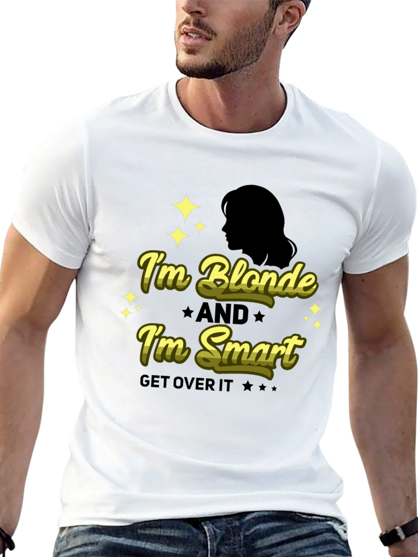 Blonde & Smart Graphic Tee - Black Unisex Shirt
