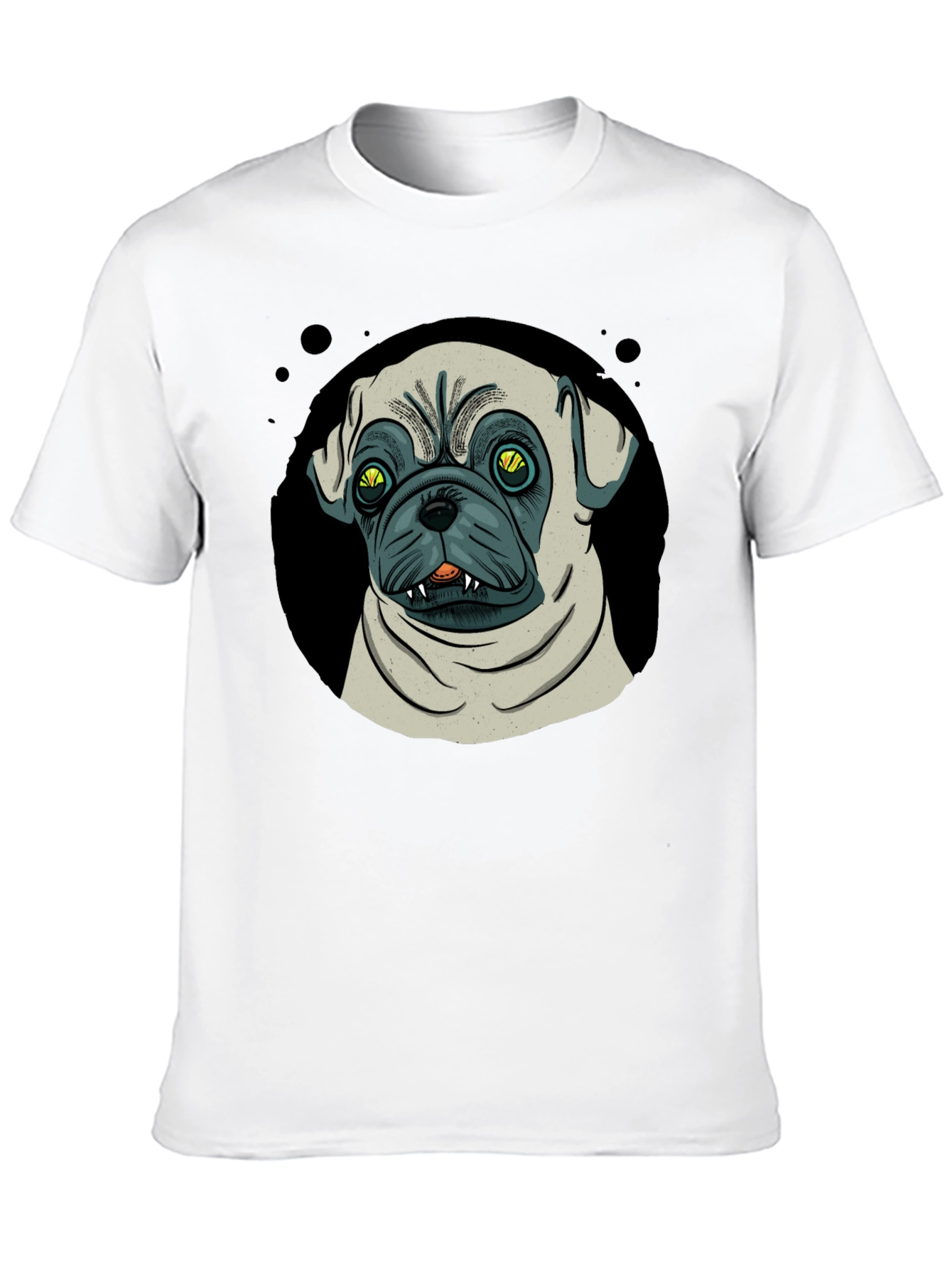 Pug Graphic Black T-Shirt
