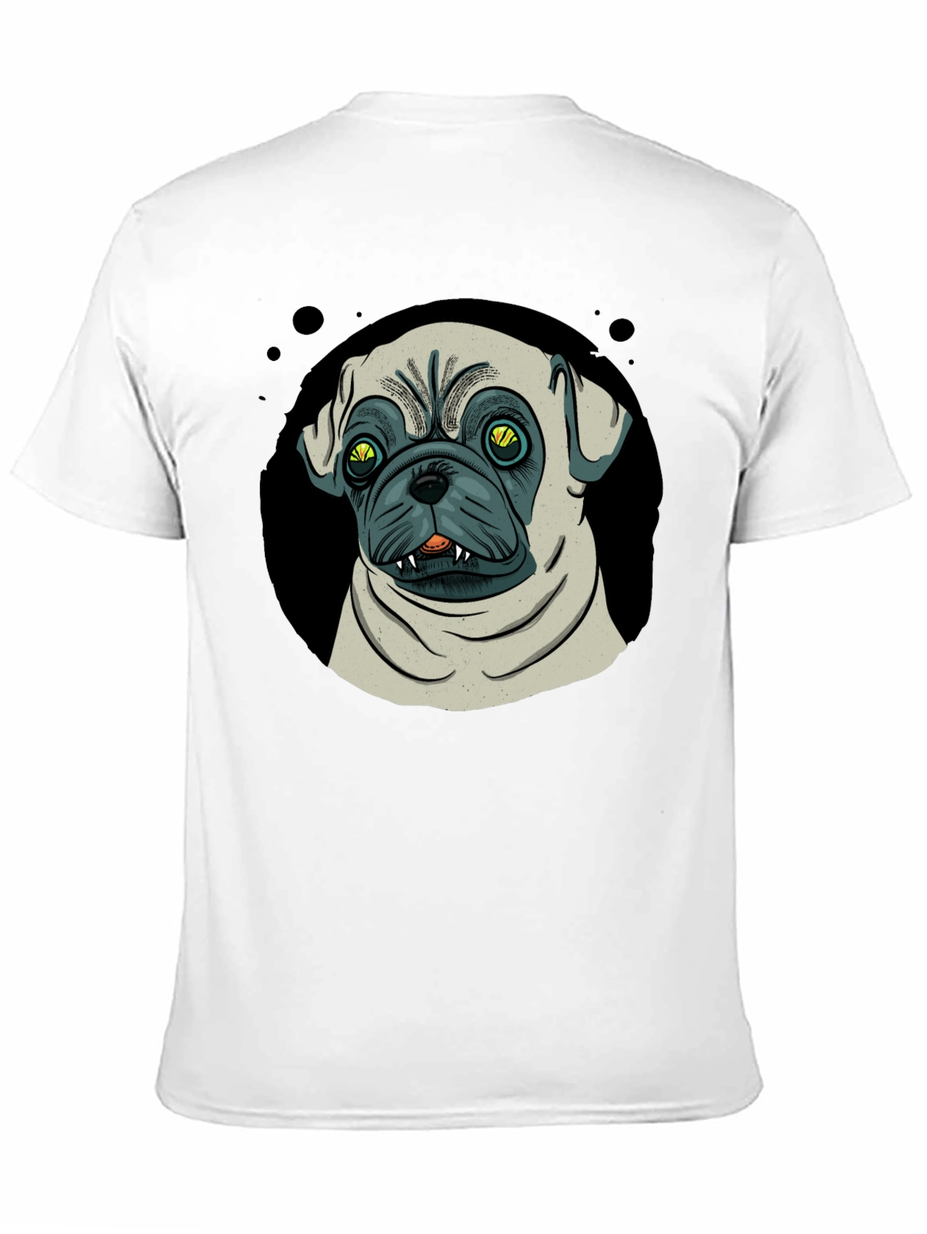 Pug Graphic Black T-Shirt