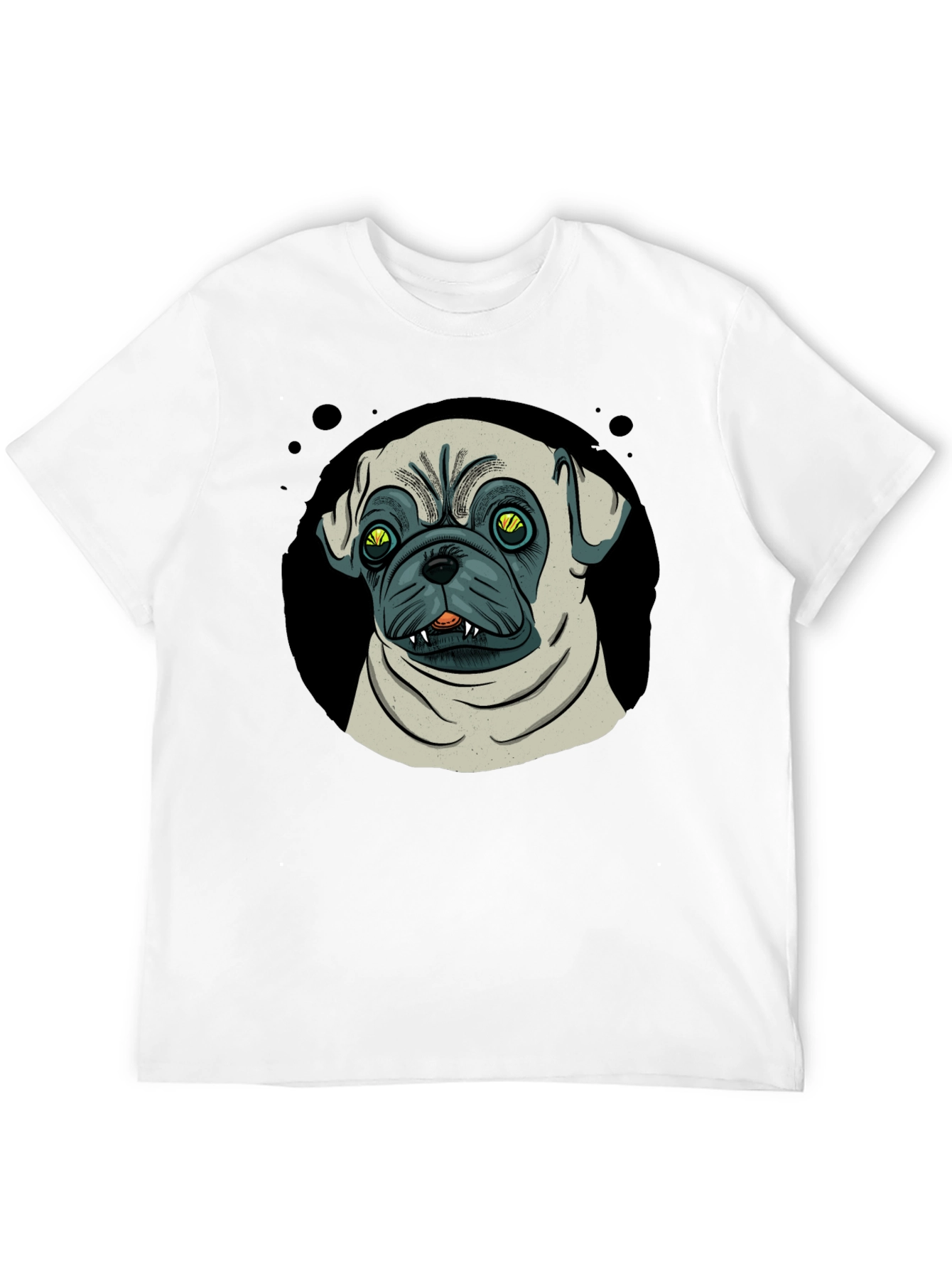 Pug Graphic Black T-Shirt