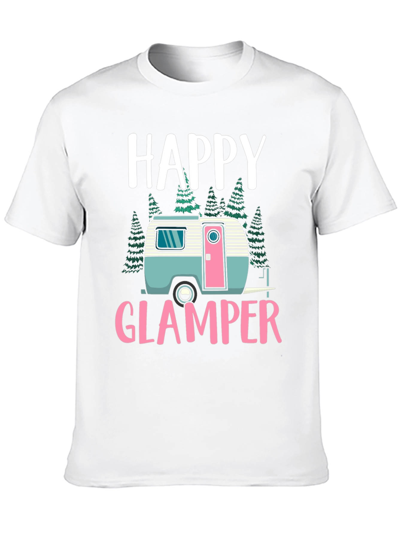 Happy Glamper Graphic Tee - Camping T-Shirt